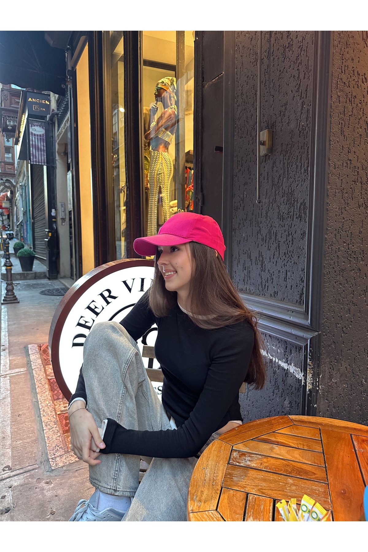 Arhizeyas Ayarlanabilir Basic Unisex Fuşya Düz Spor Şapka