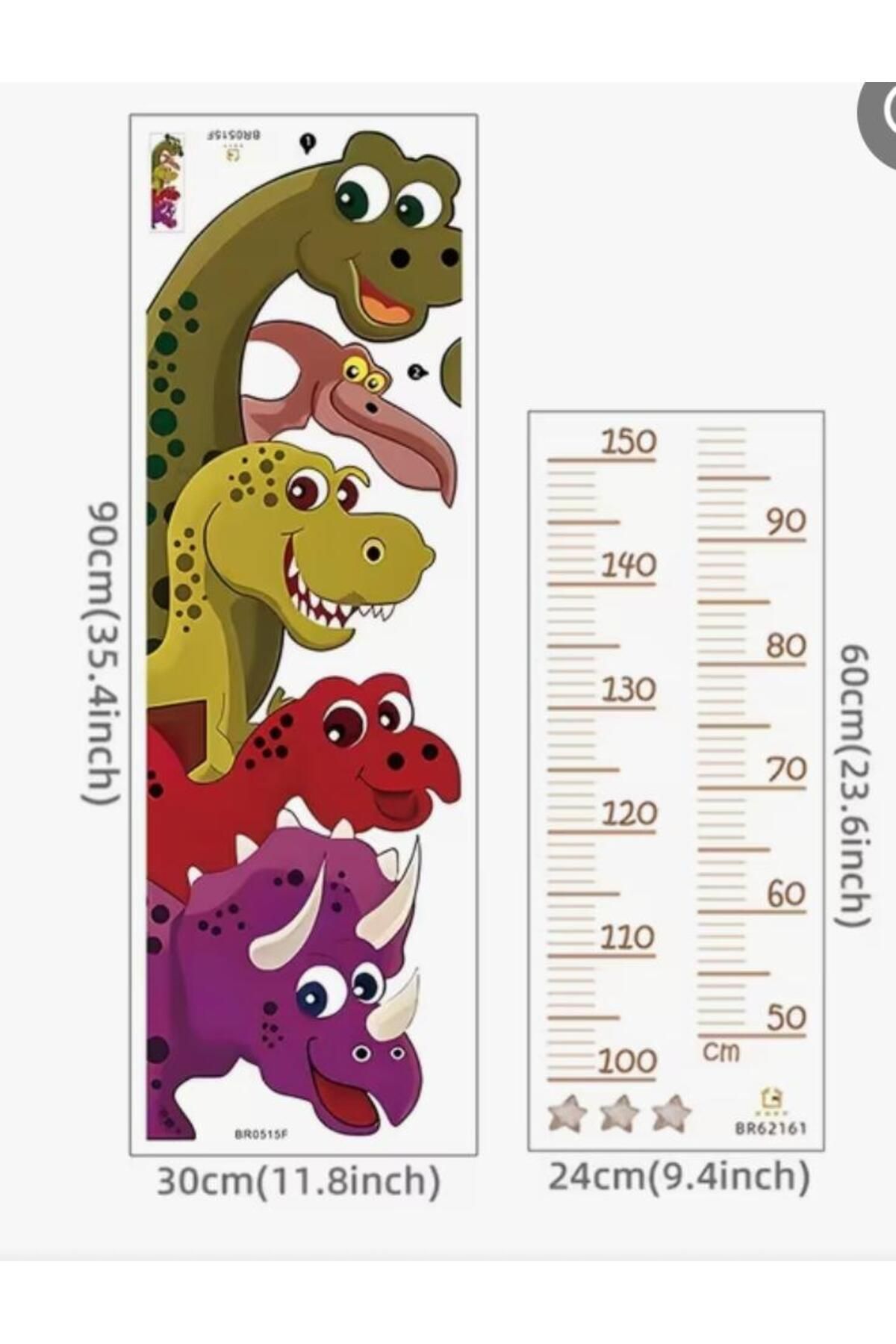 Bumelo Dinozor Duvar Çıkartması Kendinden yapışkanlı vinil çıkarılabilir duvar sanatı