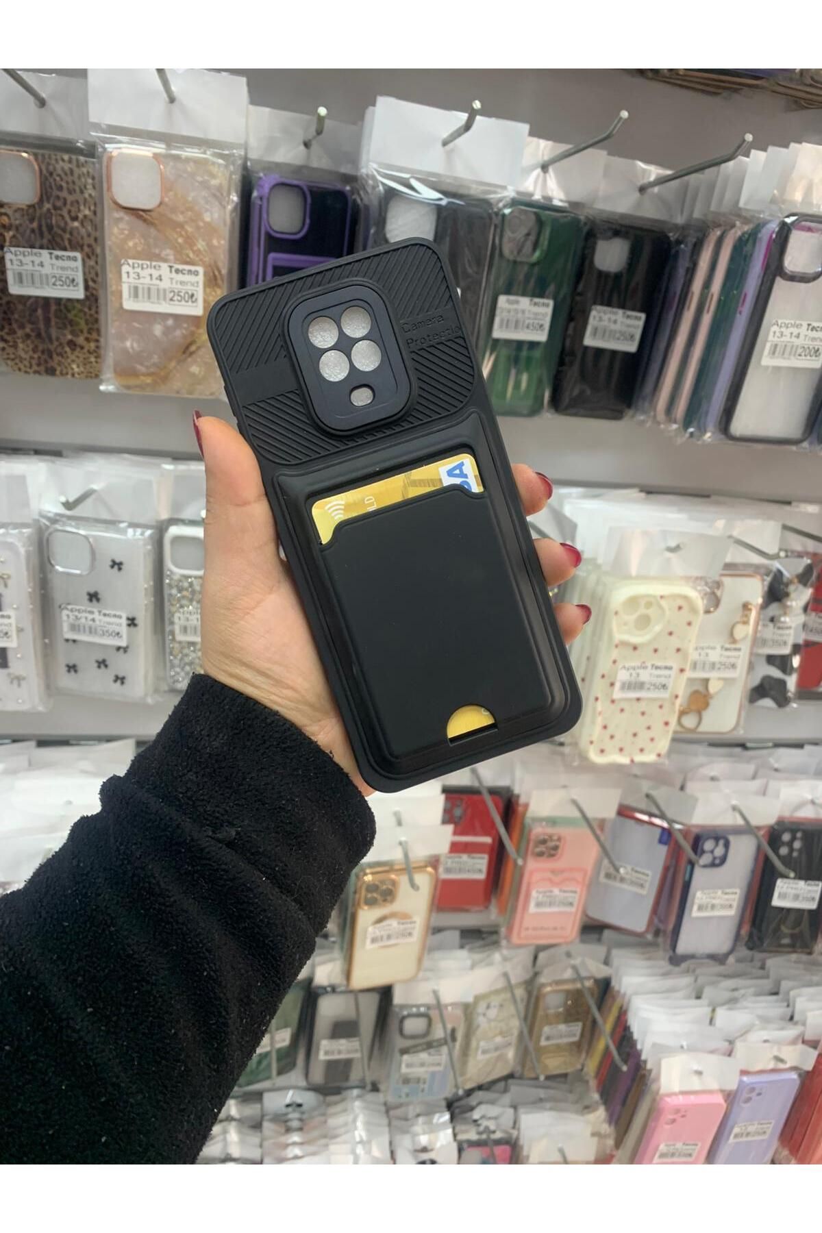 TECNOTREND Redmi Note 9 Pro/Note 9s Uyumlu kamera korumalu suni kart koymalı silikon kılıf