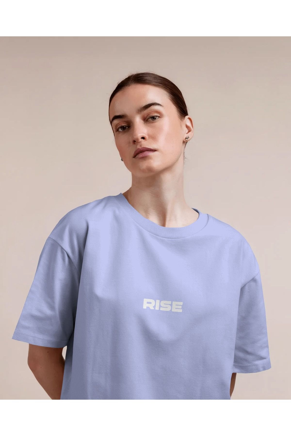 Mollis RİSE Kadın Baskılı Oversize T-Shirt