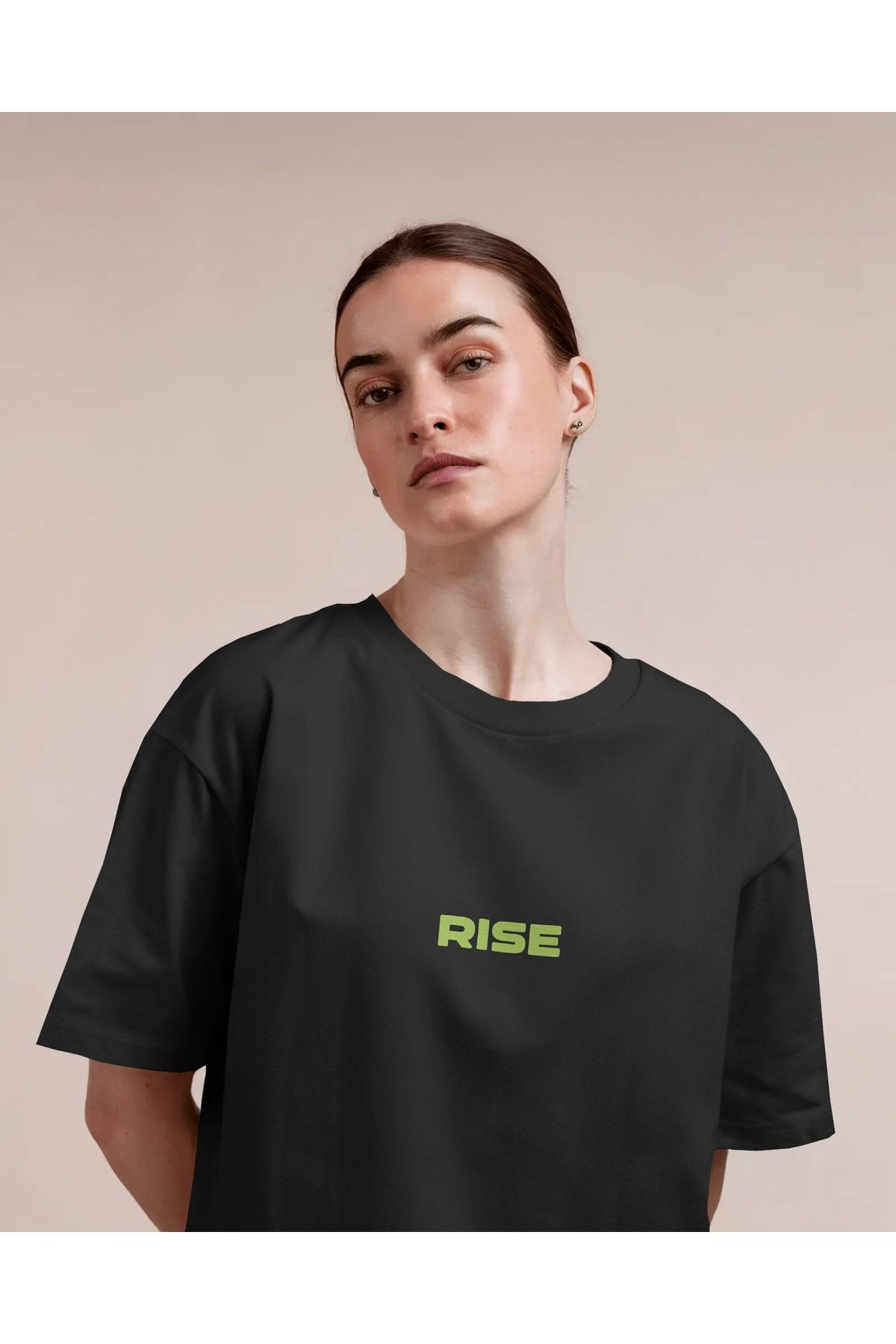 Mollis RİSE Kadın Baskılı Oversize T-Shirt