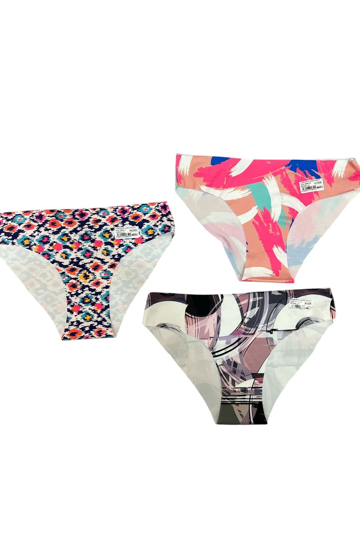 Dominant 3'lü Lazer Kesim Bikini Altı Dikişsiz İz Bırakmaz