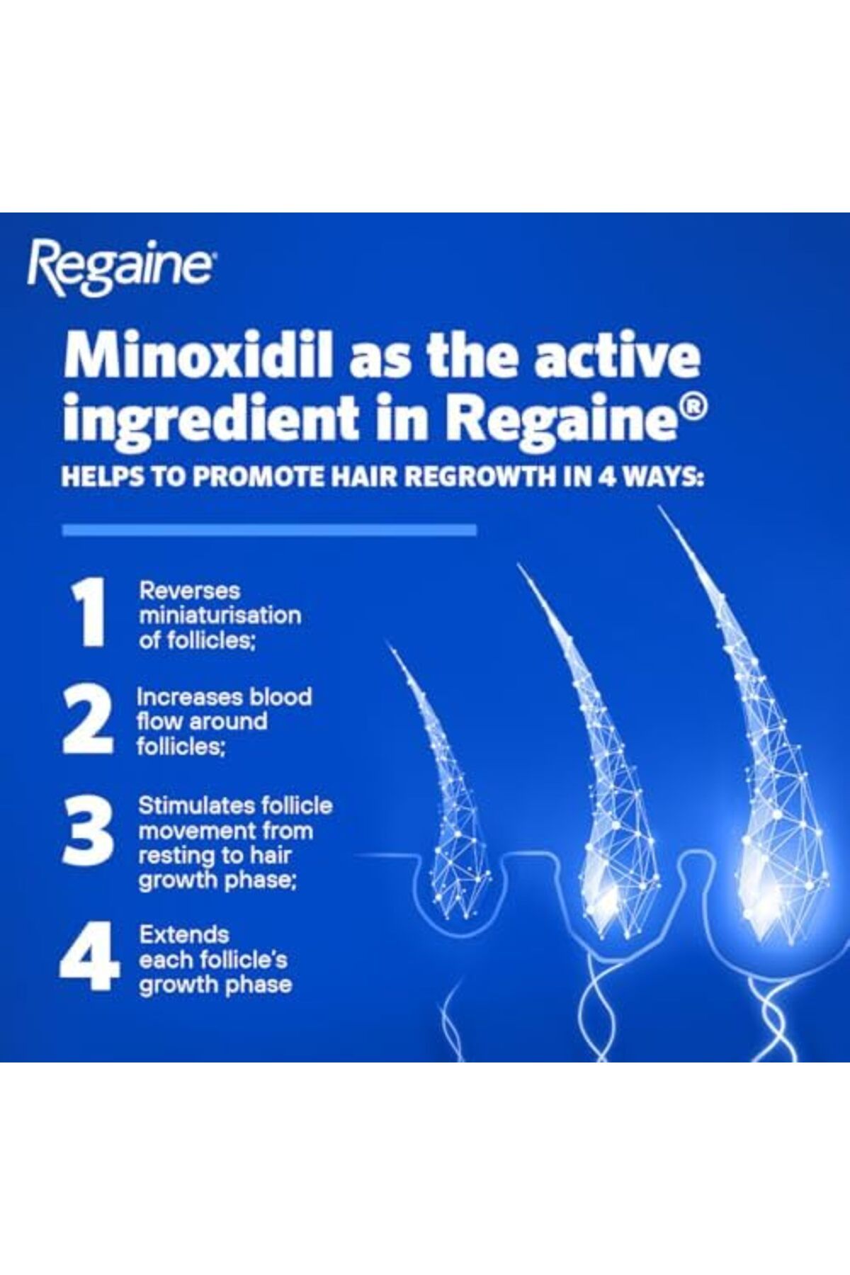 Regaine-Extra Strength Scalp Cutaneous Foam (3x 73 ml), Treatment for Regrowth in Men with 5% Minoxi 5