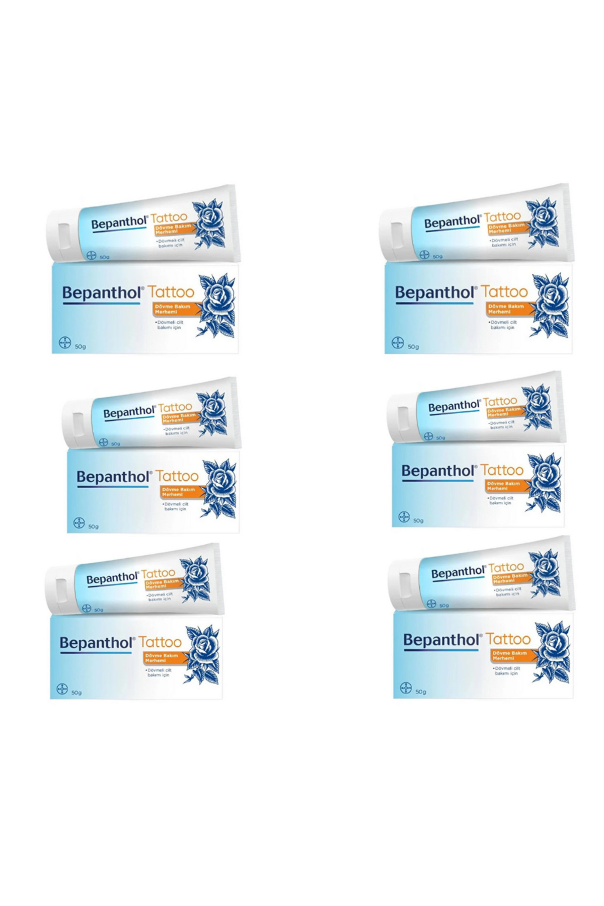 بپانتول پماد مراقبت از تاتو ۵۰ گرم، ۶ عددی