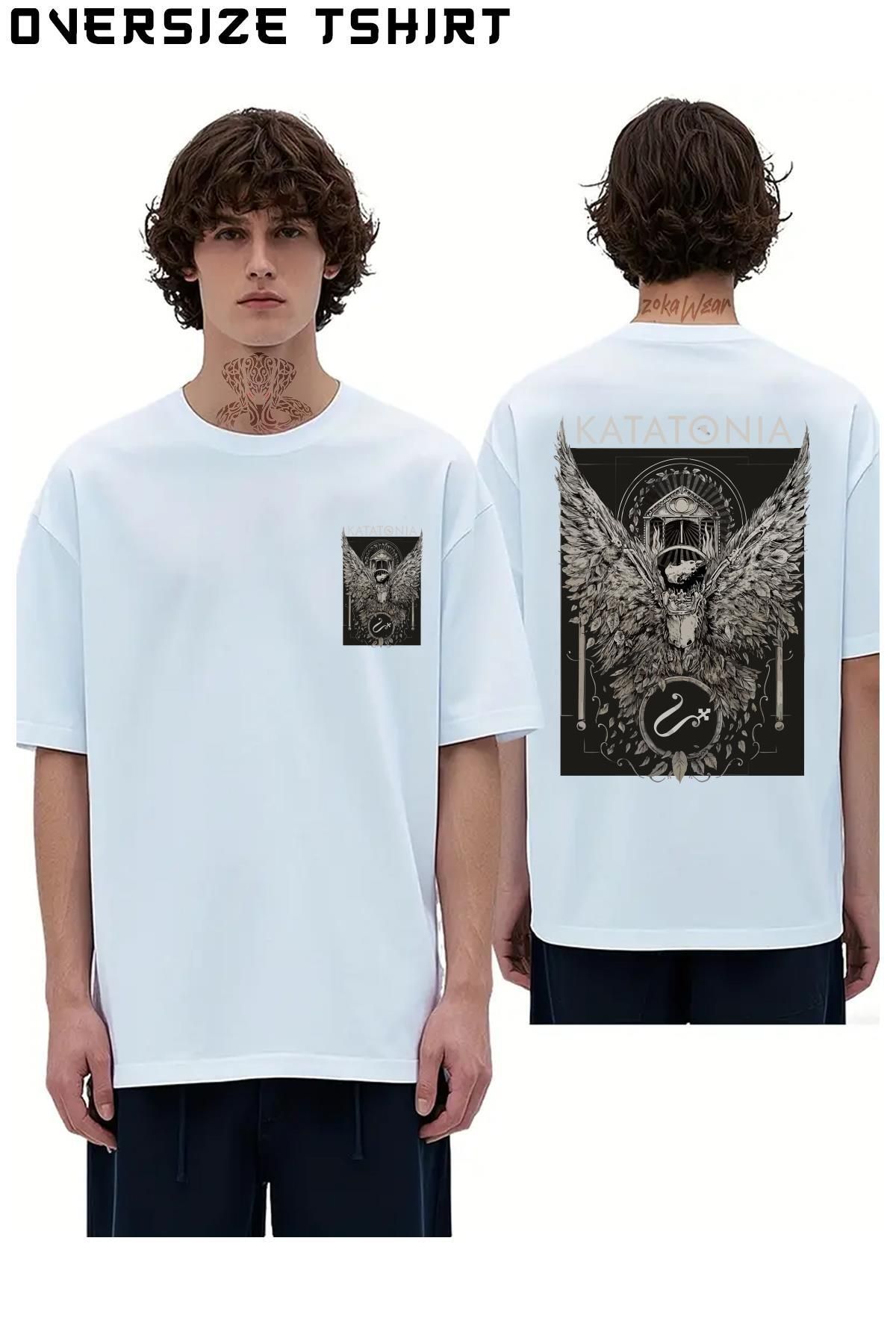 ZOKAWEAR Temple-Katatonia Sırt Baskılı Oversize Tişört