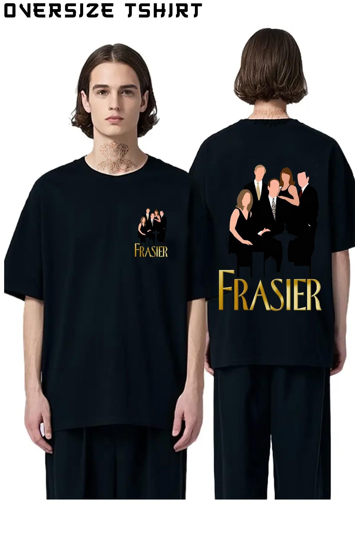 ZOKAWEAR Frasier Sırt Baskılı Oversize Tişört