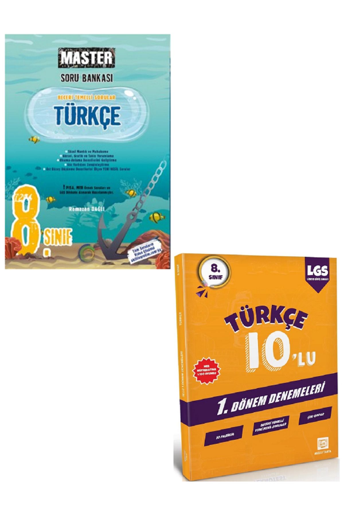 Efsane Yayınları 8.Sınıf Okyanus Master Türkçe Soru Bankası / 10'Lu Türkçe Deneme HEDİYE - 2 KİTAP SET