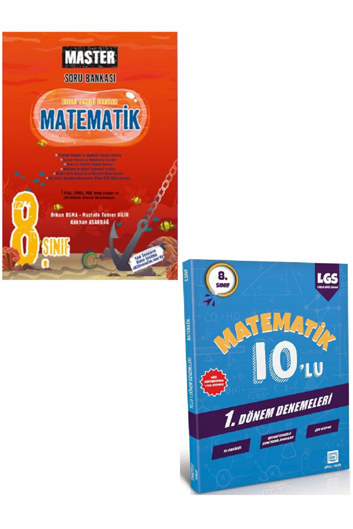 Efsane Yayınları 8.Sınıf Okyanus Master Matematik Soru Bankası / 10'Lu Matematik Deneme HEDİYE - 2 KİTAP SET