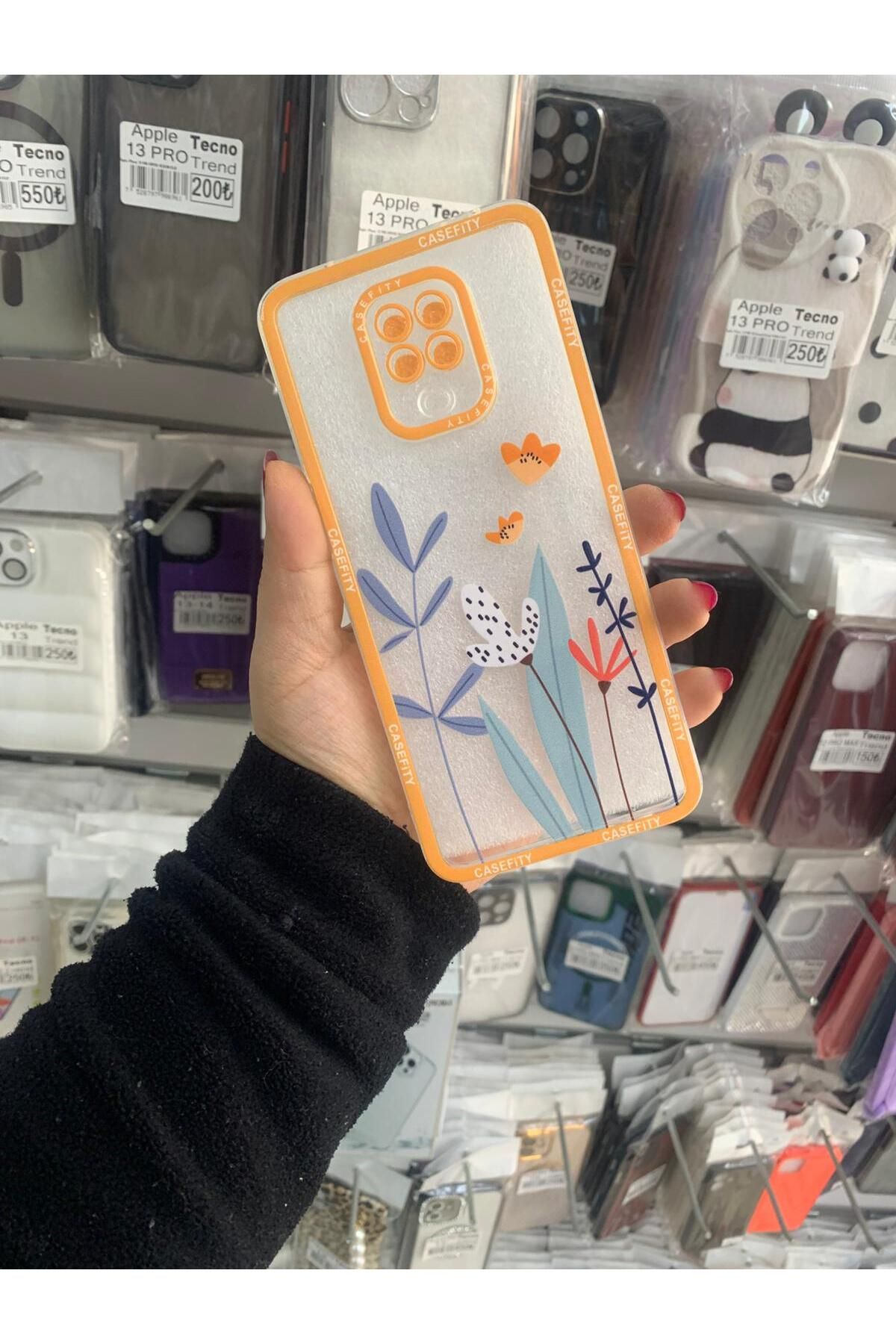 TECNOTREND Redmi Note 9 Pro/Note 9s Uyumlu Desenli şeffaf silikon kılıf