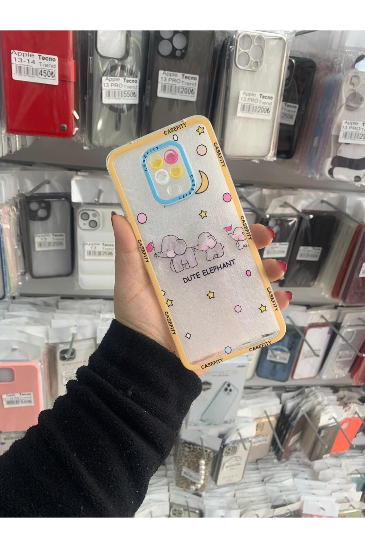 TECNOTREND Redmi Note 9 Pro/Note 9s Uyumlu Desenli şeffaf silikon kılıf