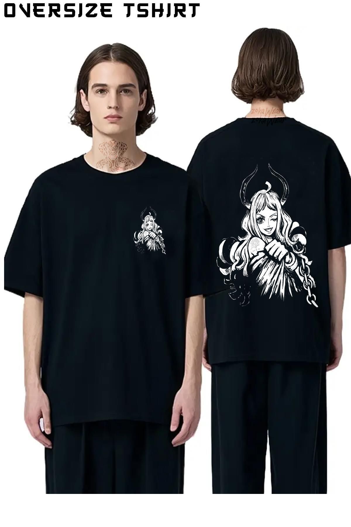 ZOKAWEAR One-Piece-Nami Sırt Baskılı Oversize Tişört