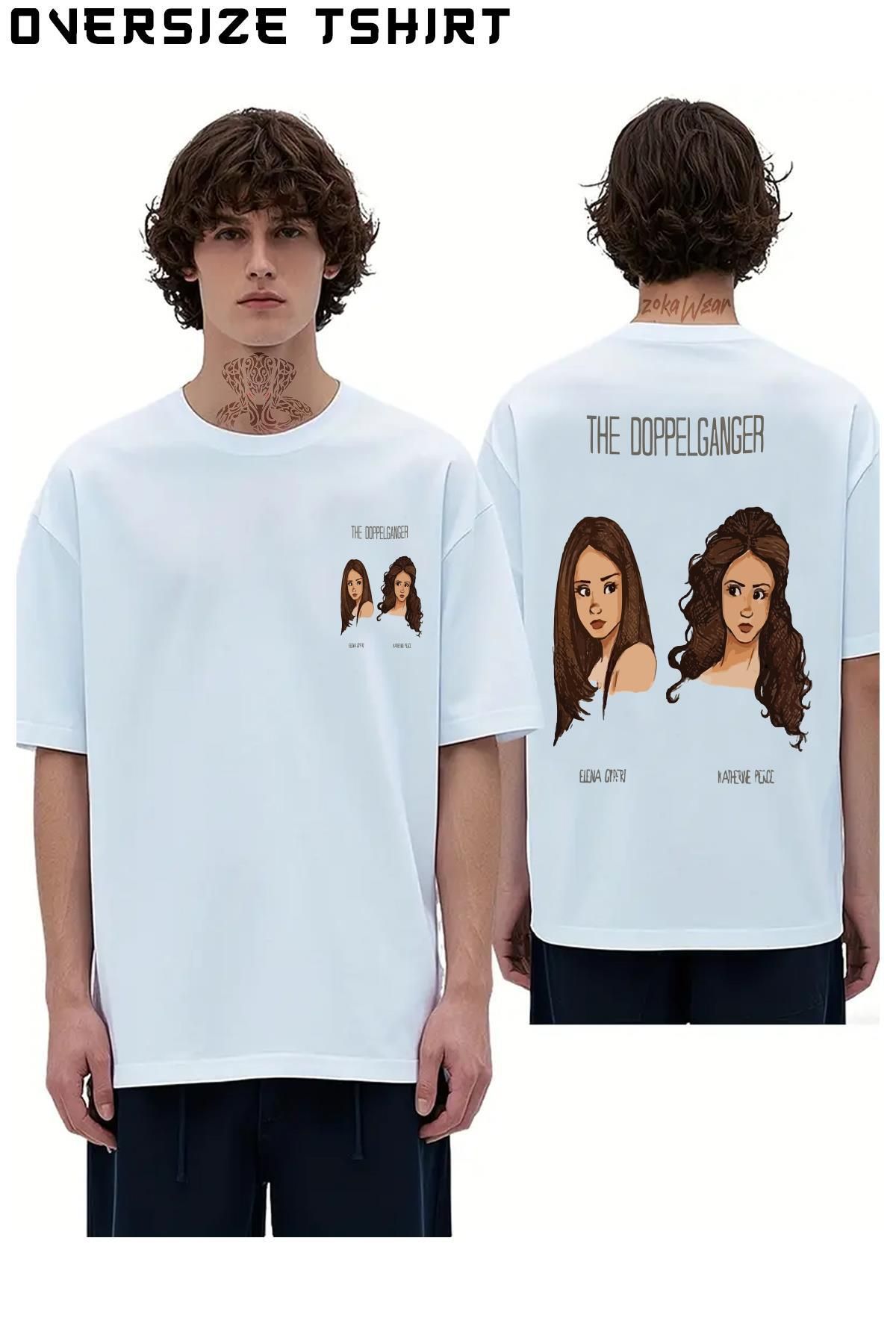 ZOKAWEAR The-Vampire-Diaries Sırt Baskılı Oversize Tişört