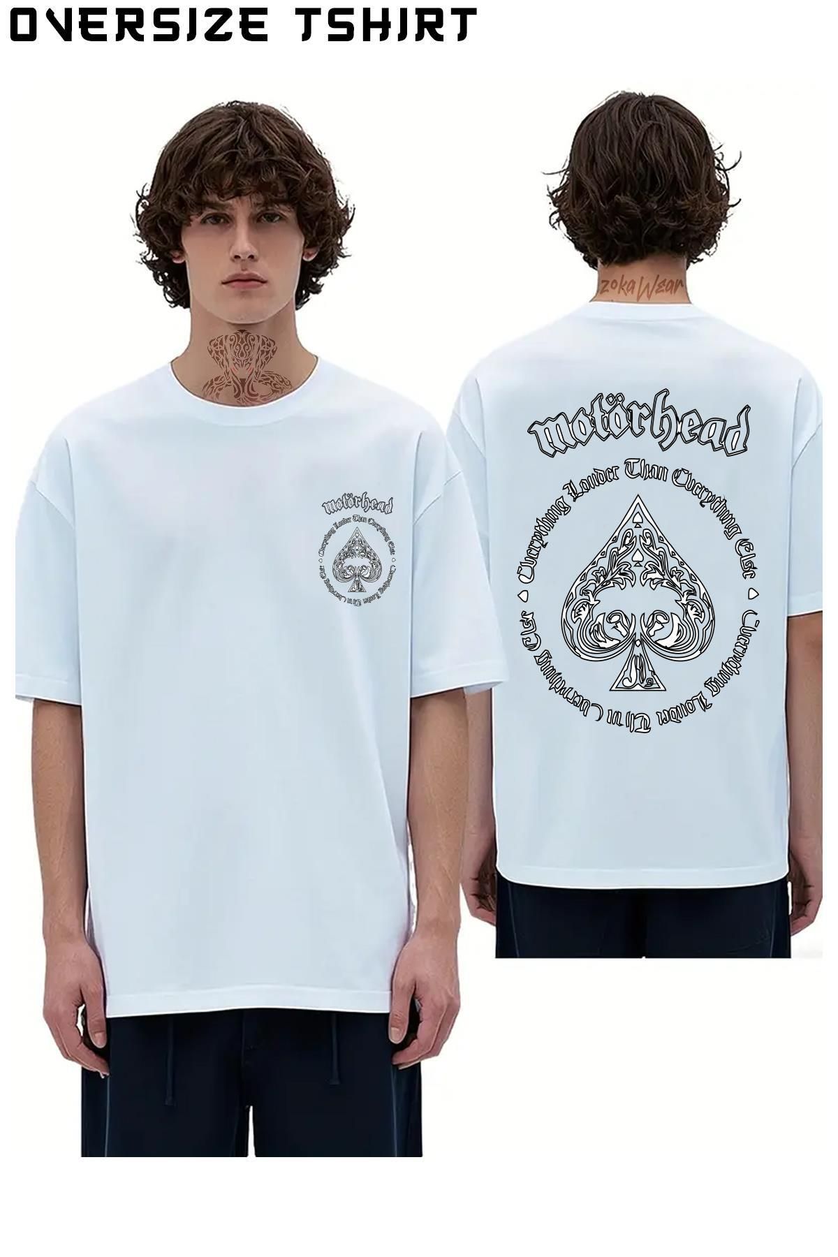 ZOKAWEAR Motörhead-6 Sırt Baskılı Oversize Tişört