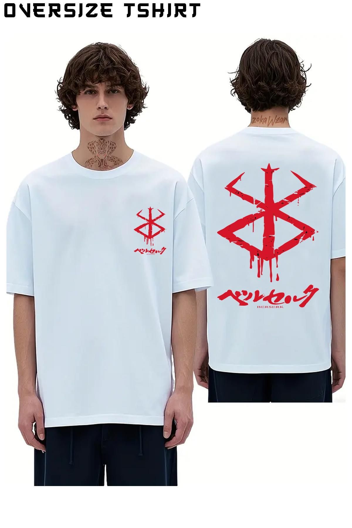 ZOKAWEAR Berserk-Mark Sırt Baskılı Oversize Tişört