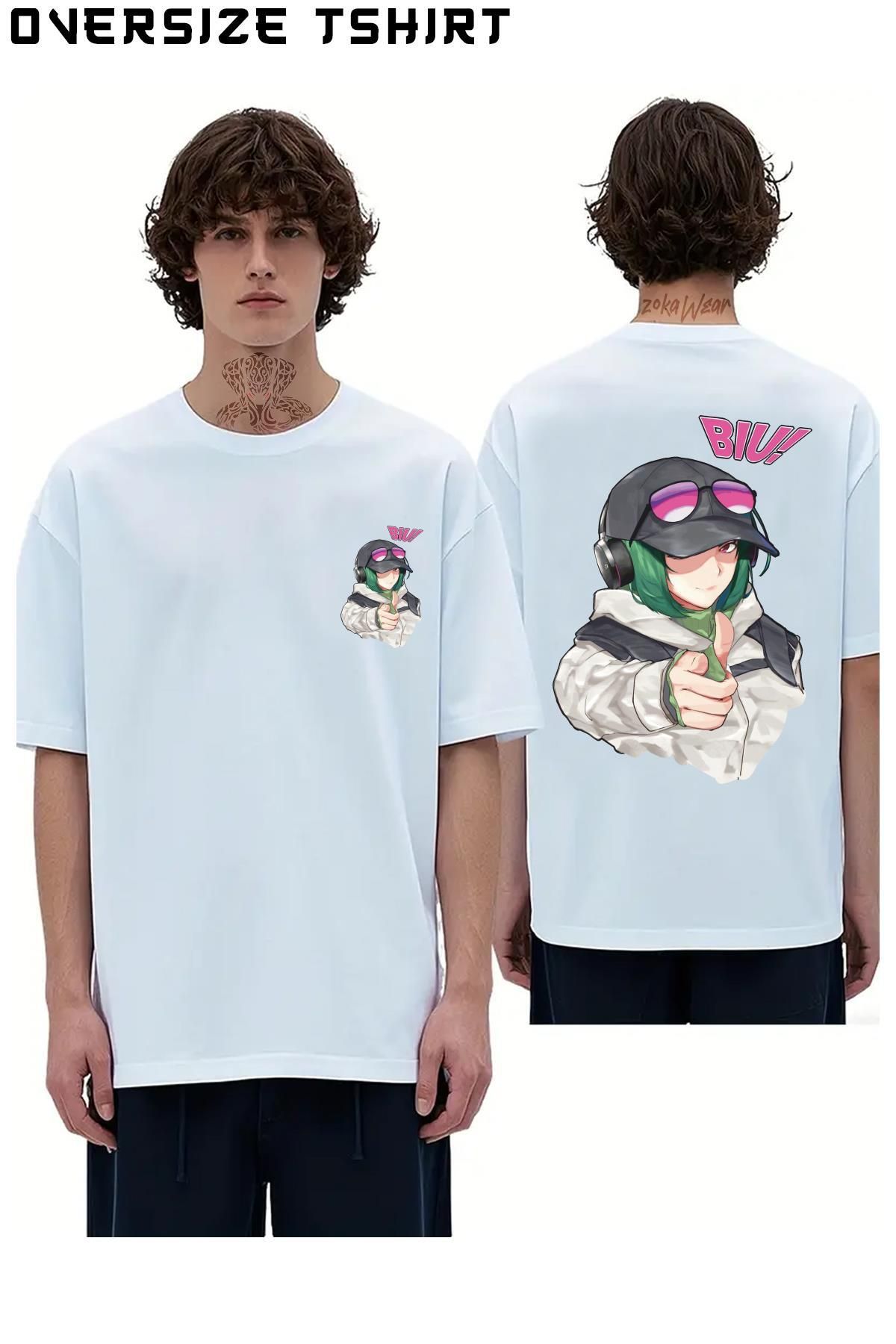 ZOKAWEAR Rainbow-Six-Siege Sırt Baskılı Oversize Tişört