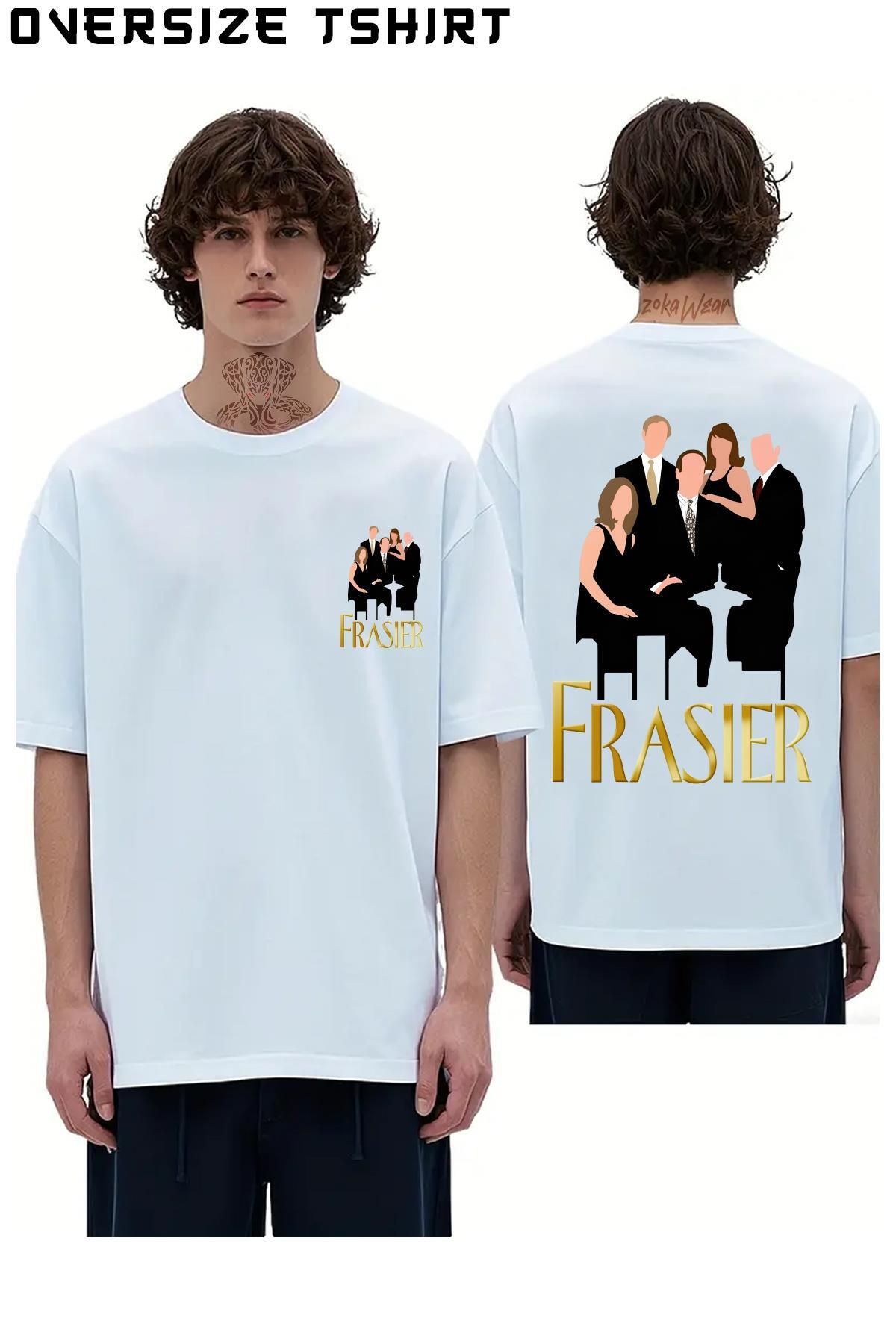 ZOKAWEAR Frasier Sırt Baskılı Oversize Tişört