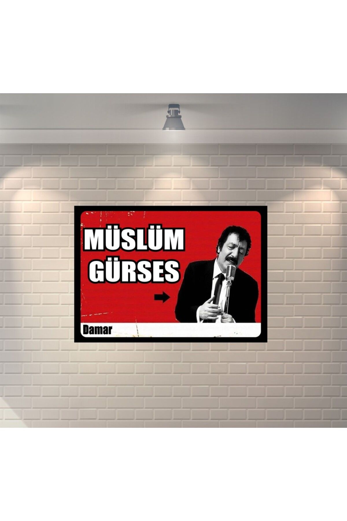 BBO REKLAM Müslüm Gürses Arabesk Retro Ahşap Poster