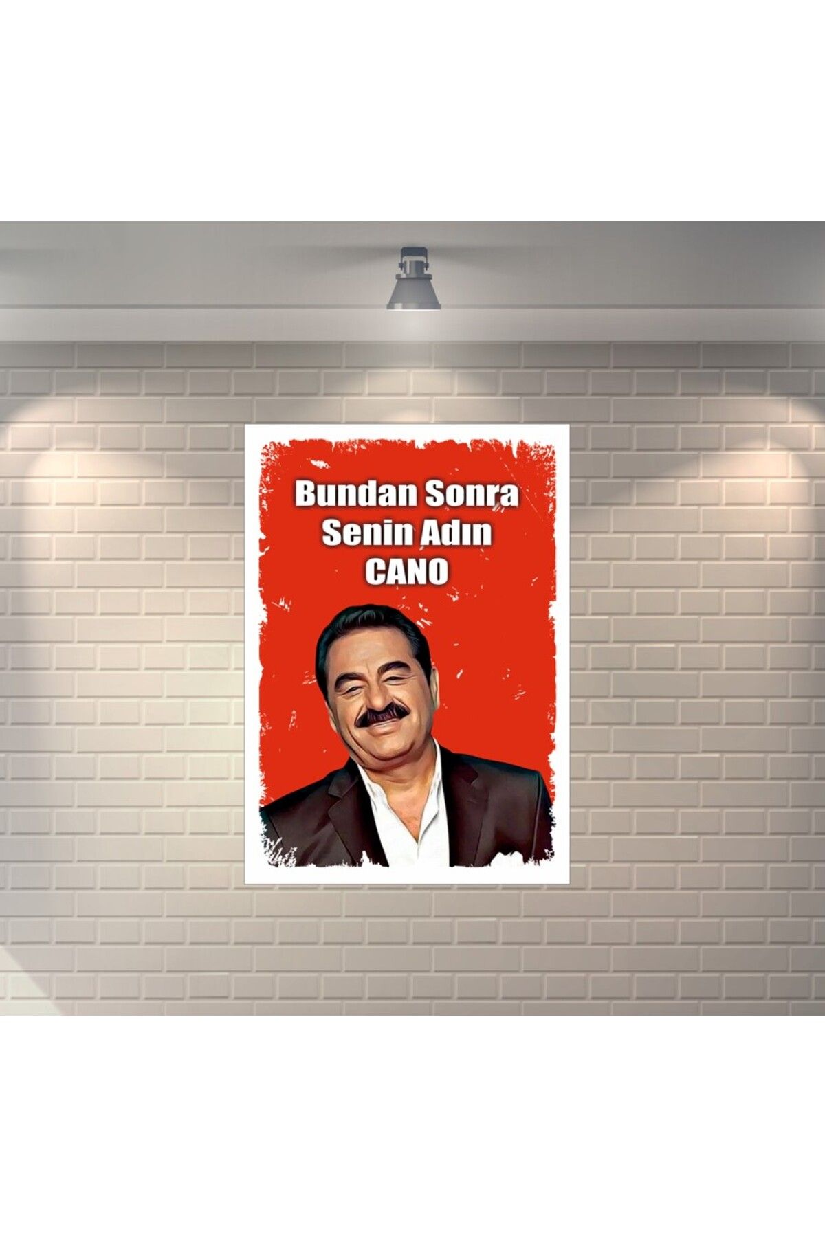BBO REKLAM İbrahim Tatlıses Bundan Sonra Senin Adın Cano Retro Ahşap Poster