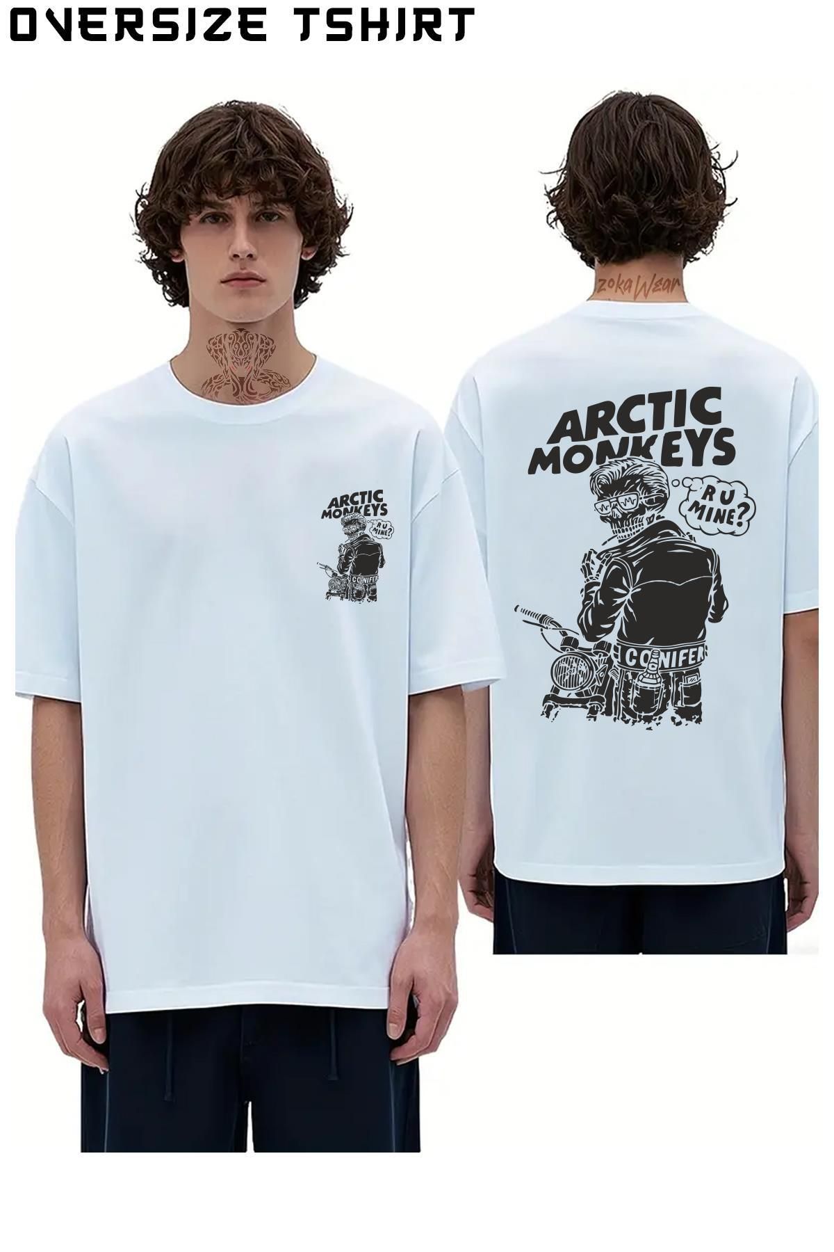 ZOKAWEAR Arctic-Monkeys-One-For-The-Road Sırt Baskılı Oversize Tişört