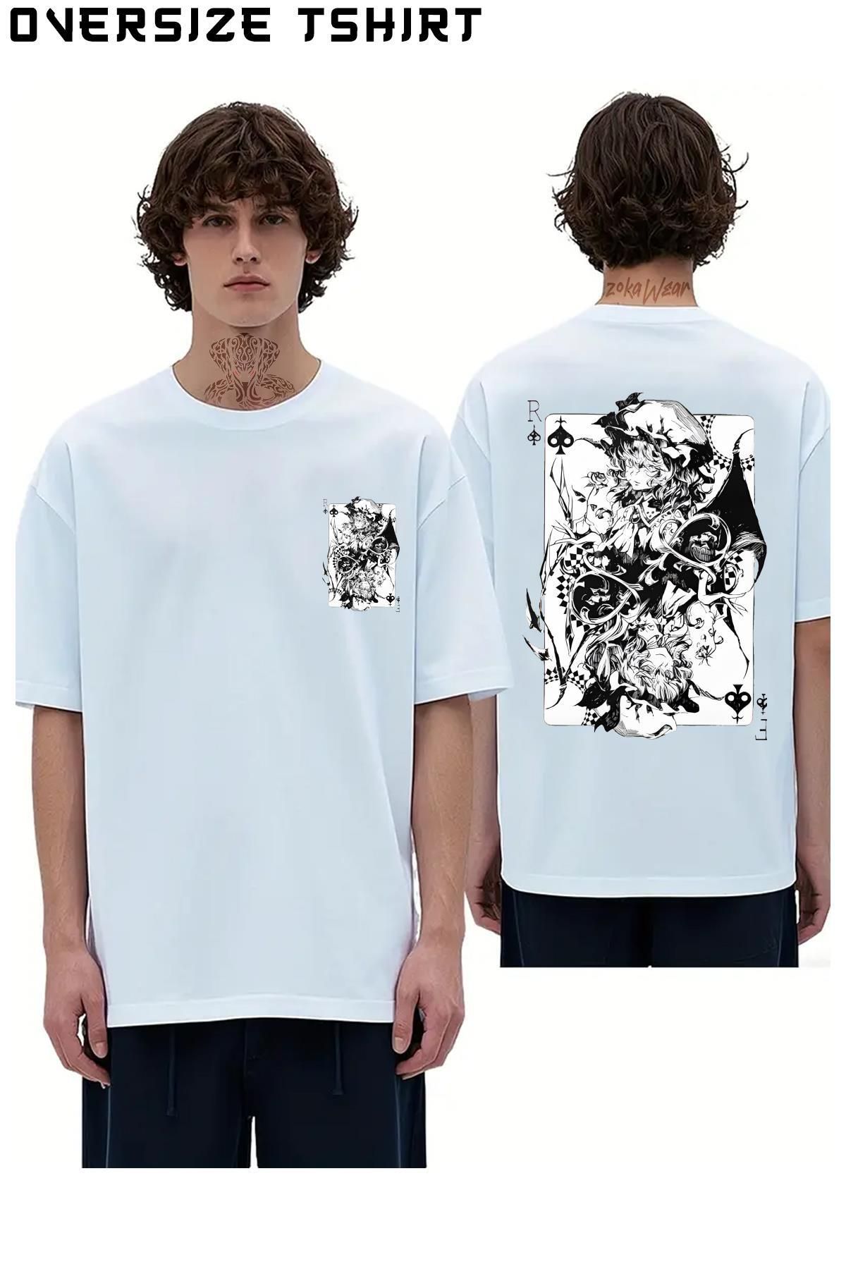 ZOKAWEAR Touhou-Project-Remilia Sırt Baskılı Oversize Tişört
