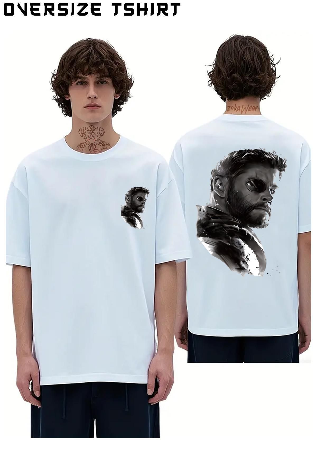 ZOKAWEAR Thor-Baskı Sırt Baskılı Oversize Tişört