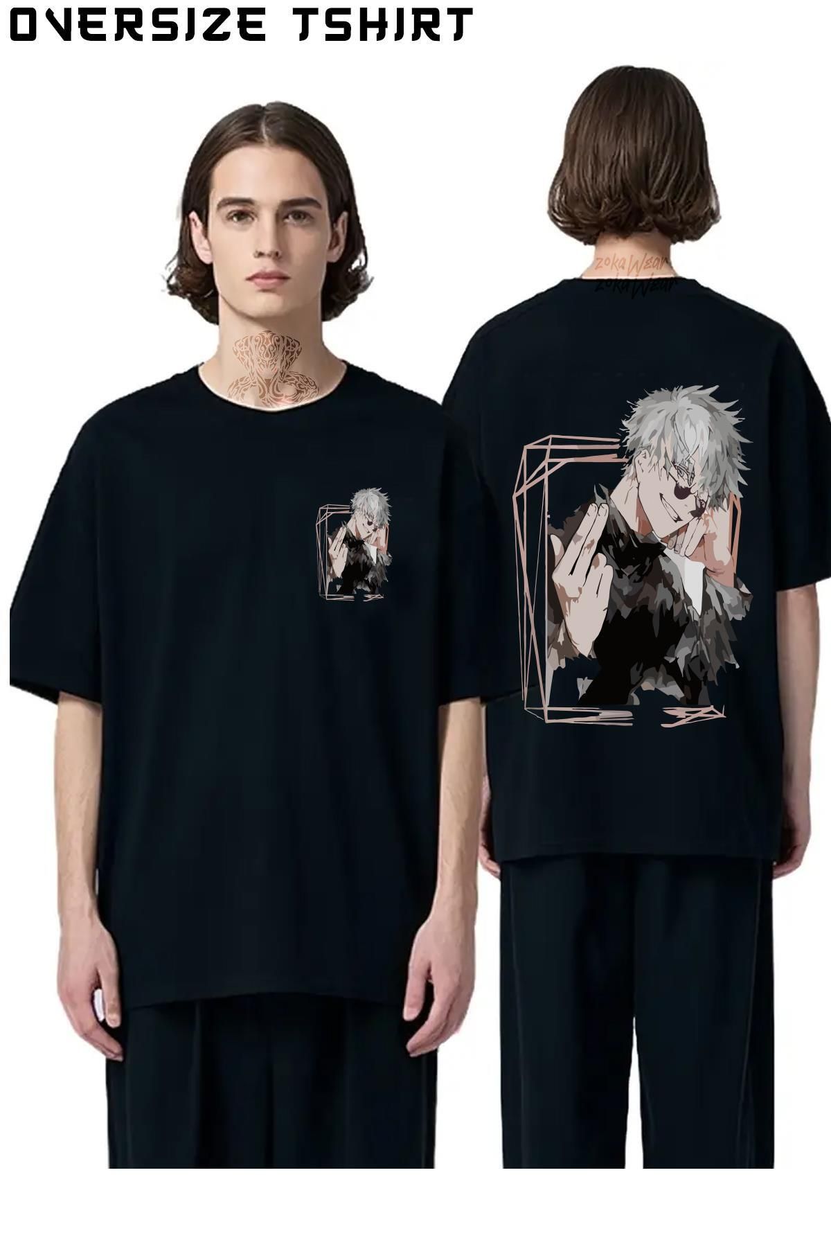 ZOKAWEAR Jujutsu-Kaisen-Toge-Inumaki3 Sırt Baskılı Oversize Tişört