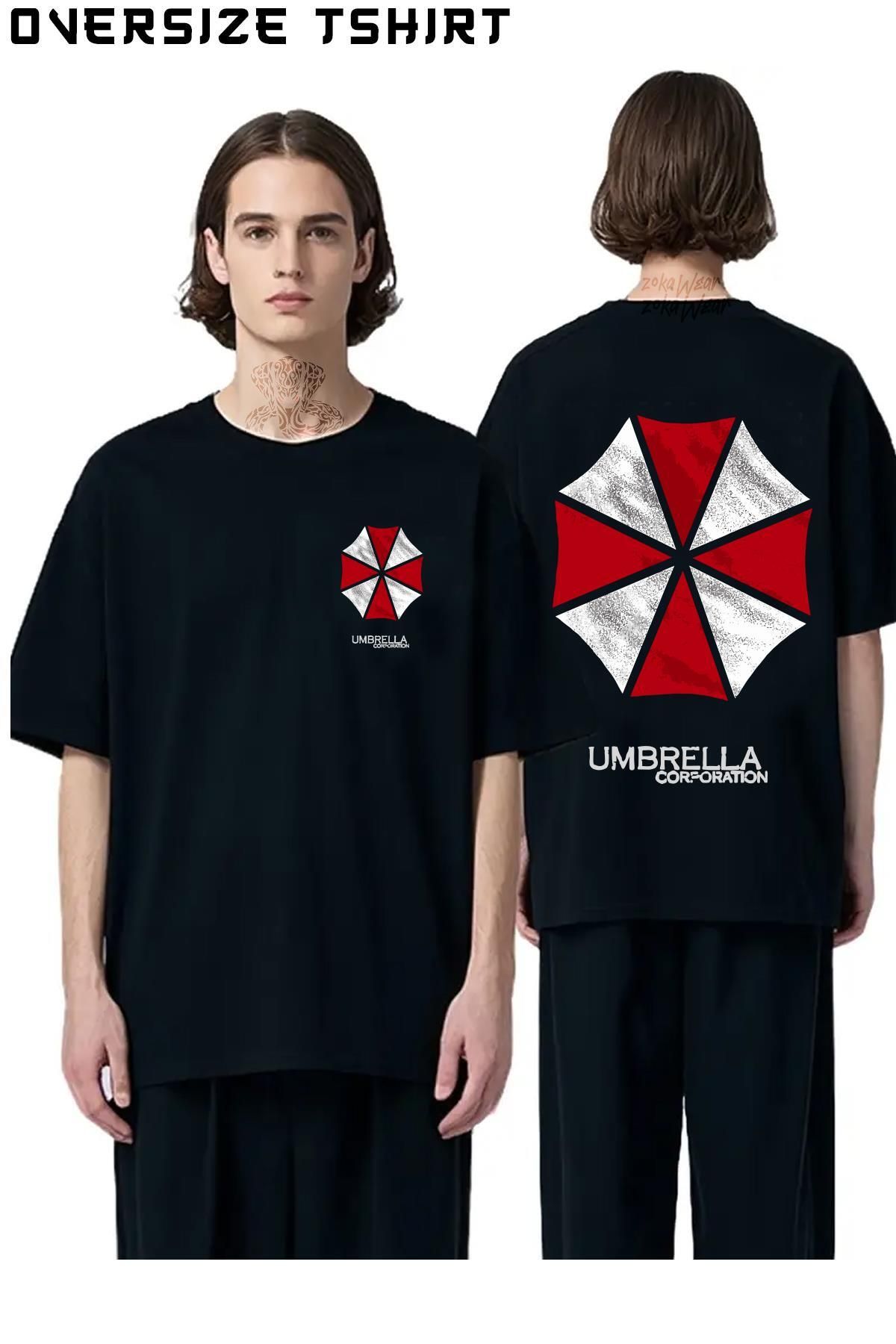 ZOKAWEAR Resident-Evil-3 Sırt Baskılı Oversize Tişört
