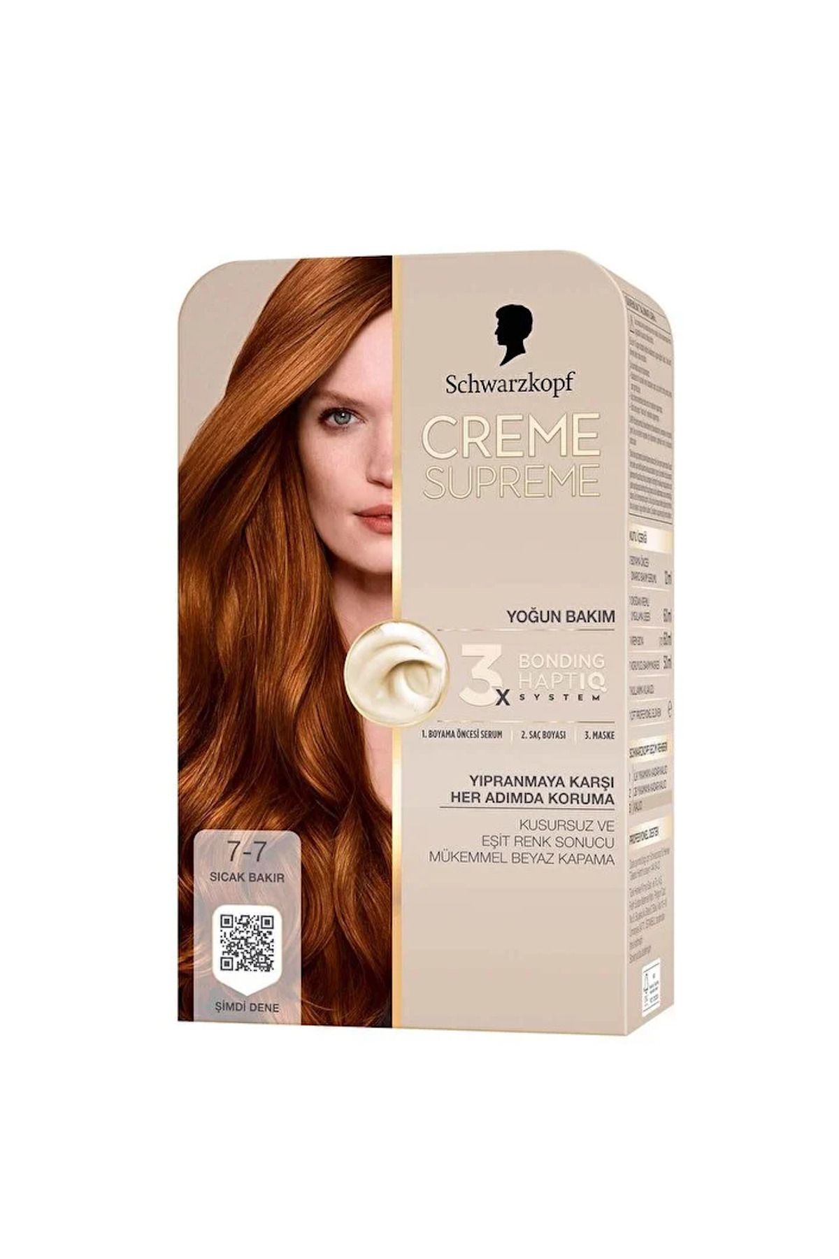 Schwarzkopf Creme Supreme Saç Boyası 7-7 Sıcak Bakır