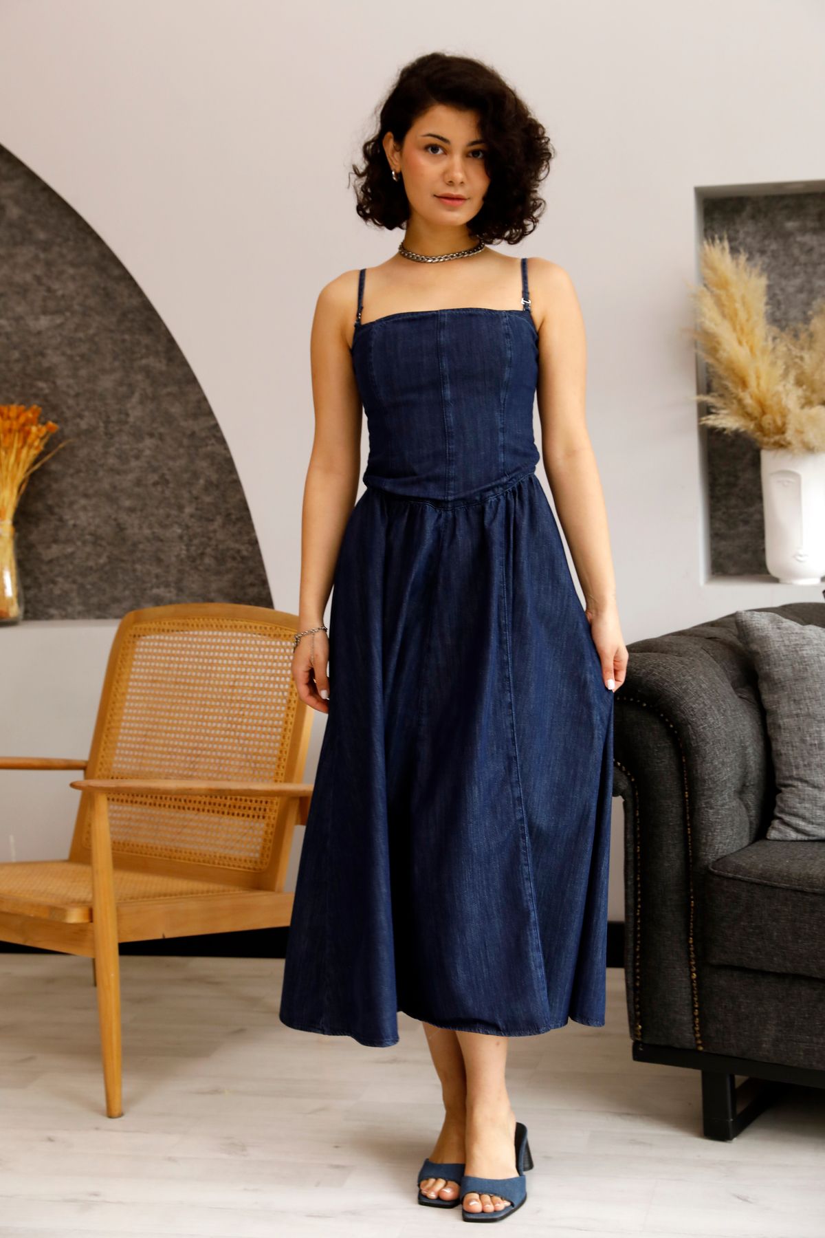 Butik Kot Askılı Elbise