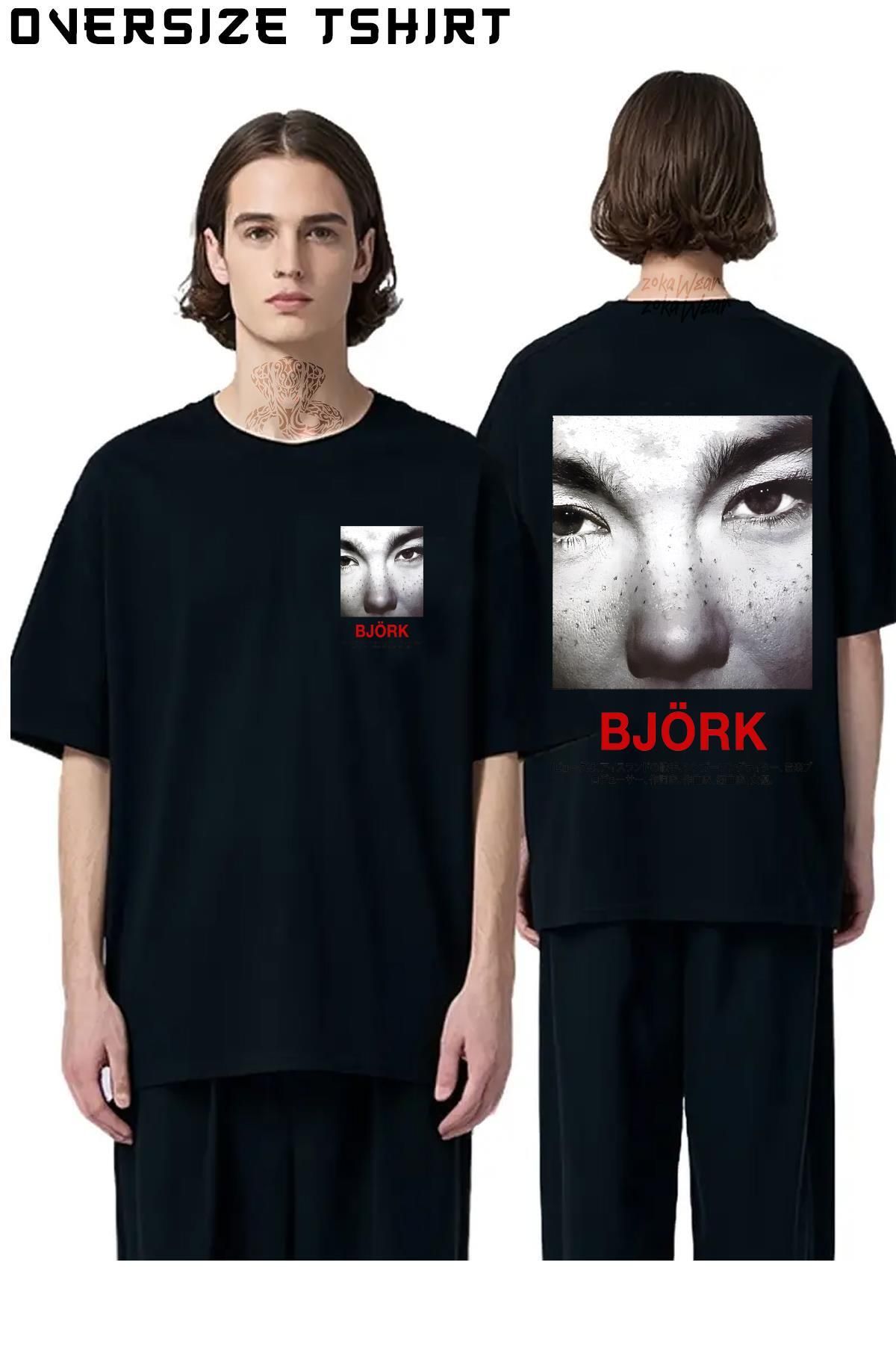 ZOKAWEAR Bjork Sırt Baskılı Oversize Tişört