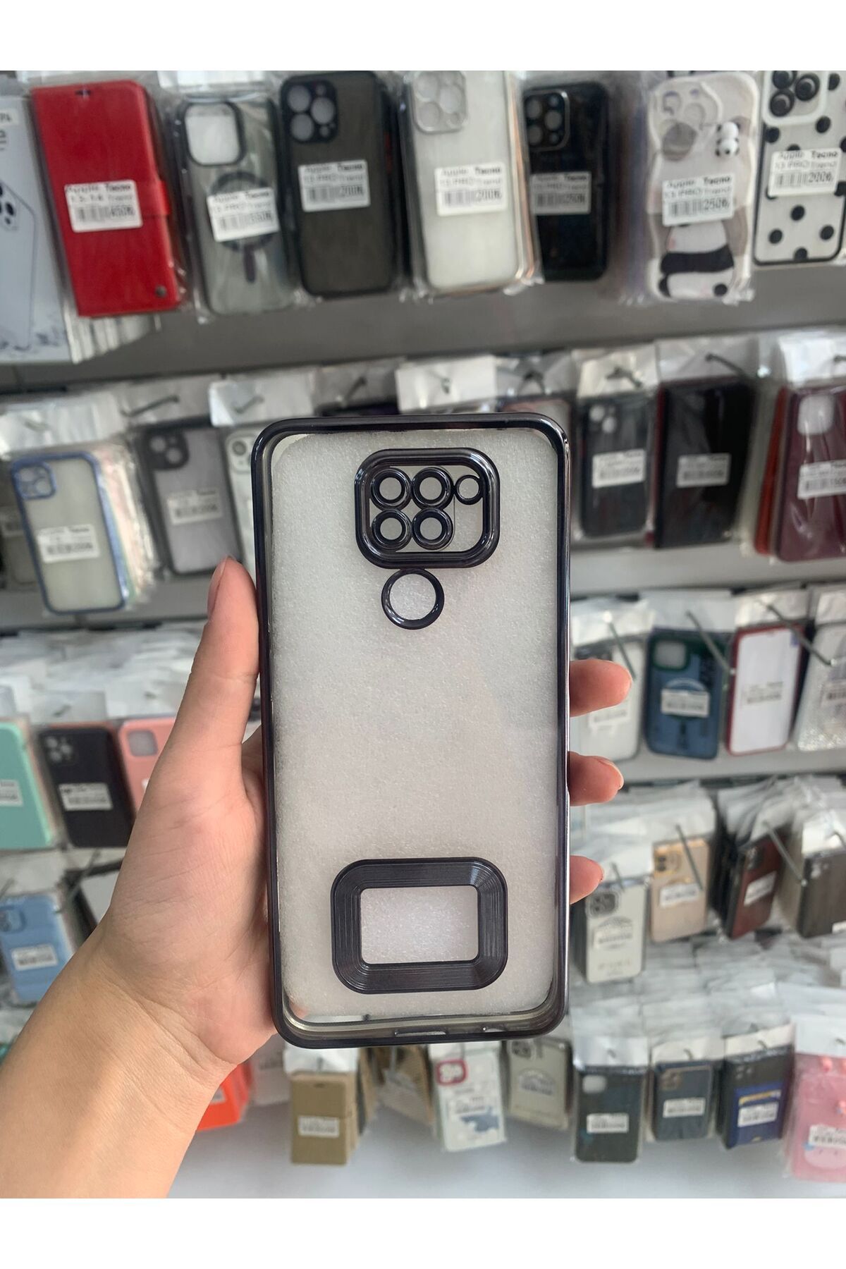 TECNOTREND xiaomi redmi 9 uyumlu şeffaf kamera korumalı kılıf