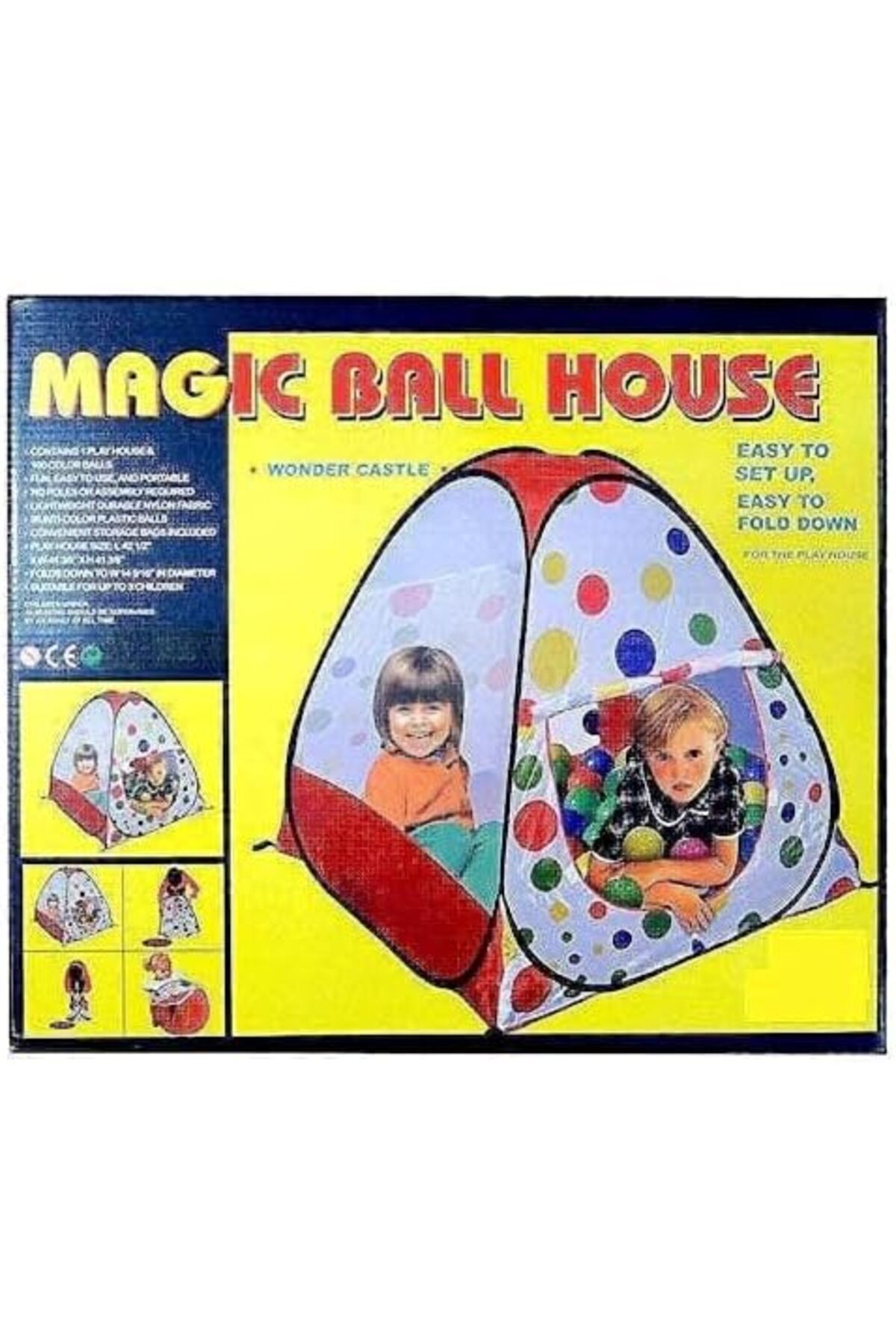 خيمة قابلة للطي من ماجيك بول هاوس مع 50 كرة