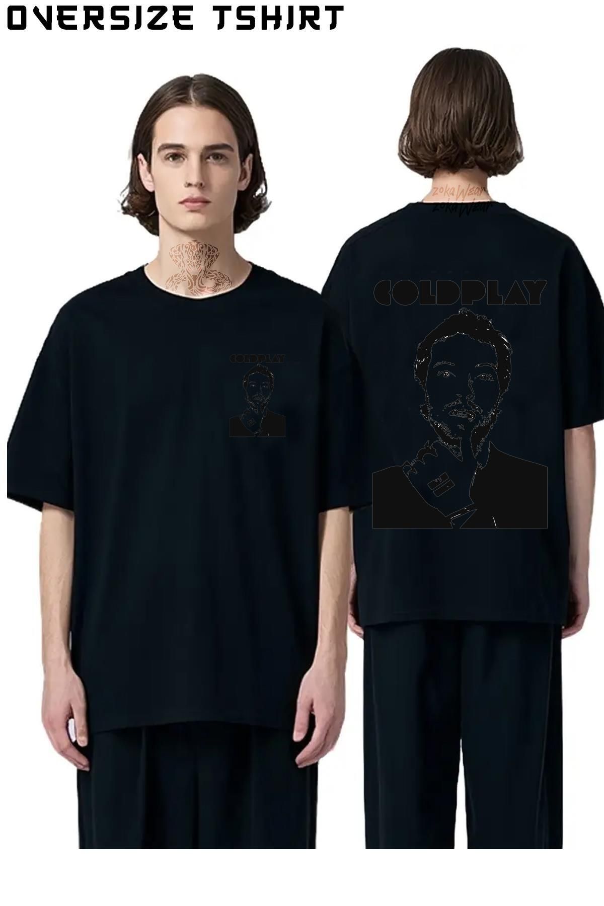 ZOKAWEAR Coldplay-v2 Sırt Baskılı Oversize Tişört