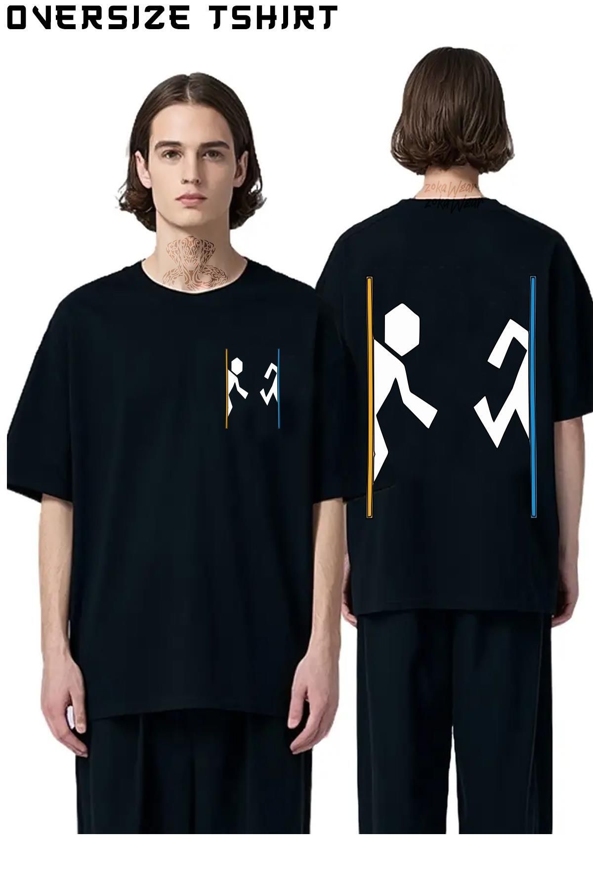 ZOKAWEAR Portal Sırt Baskılı Oversize Tişört