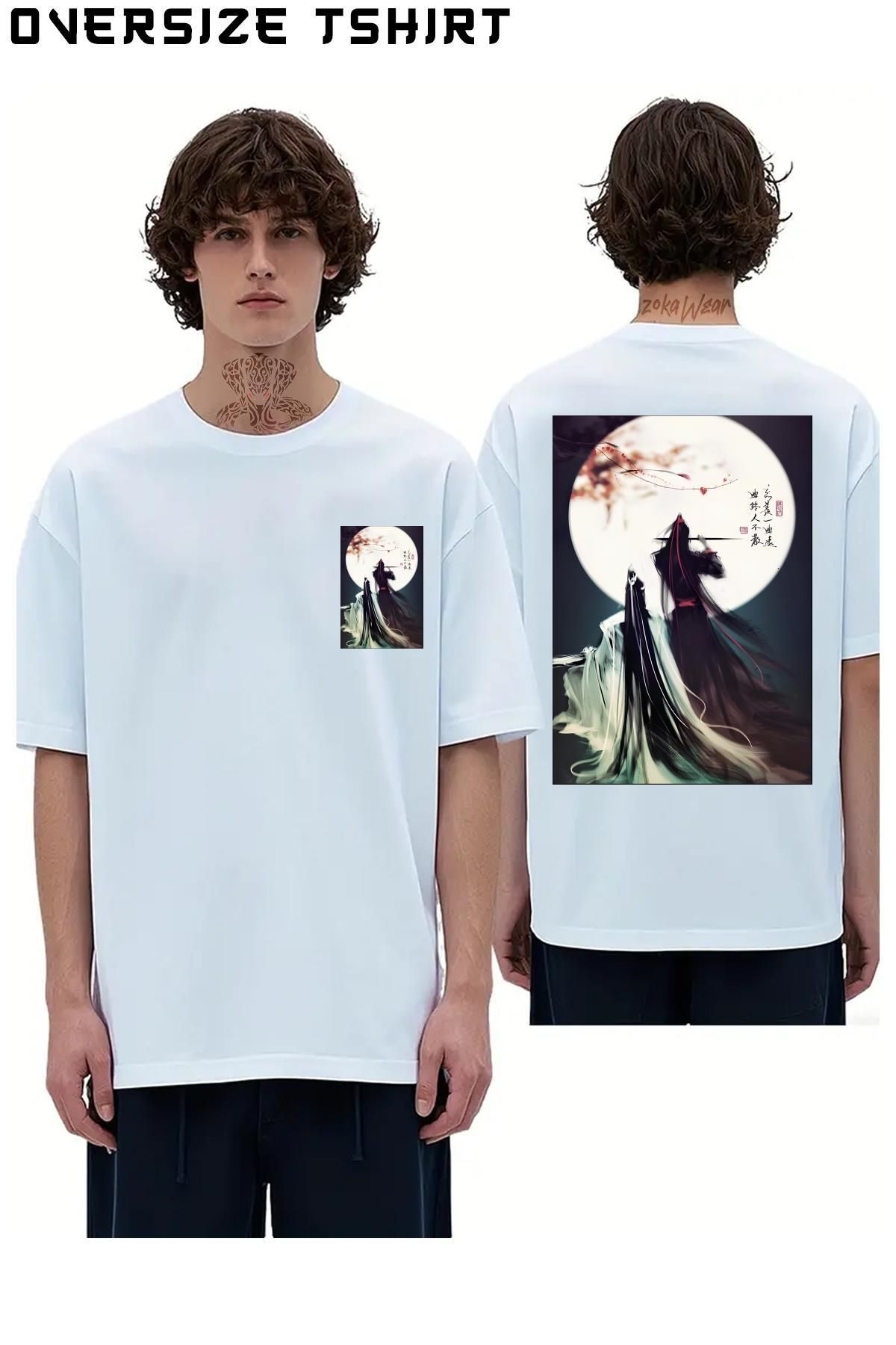 ZOKAWEAR Mo-Dao-Zu-Shi Sırt Baskılı Oversize Tişört