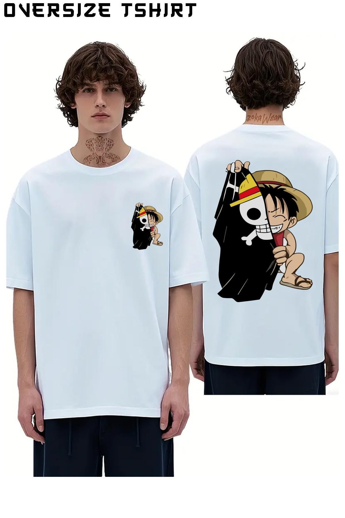 ZOKAWEAR One-Piece Sırt Baskılı Oversize Tişört