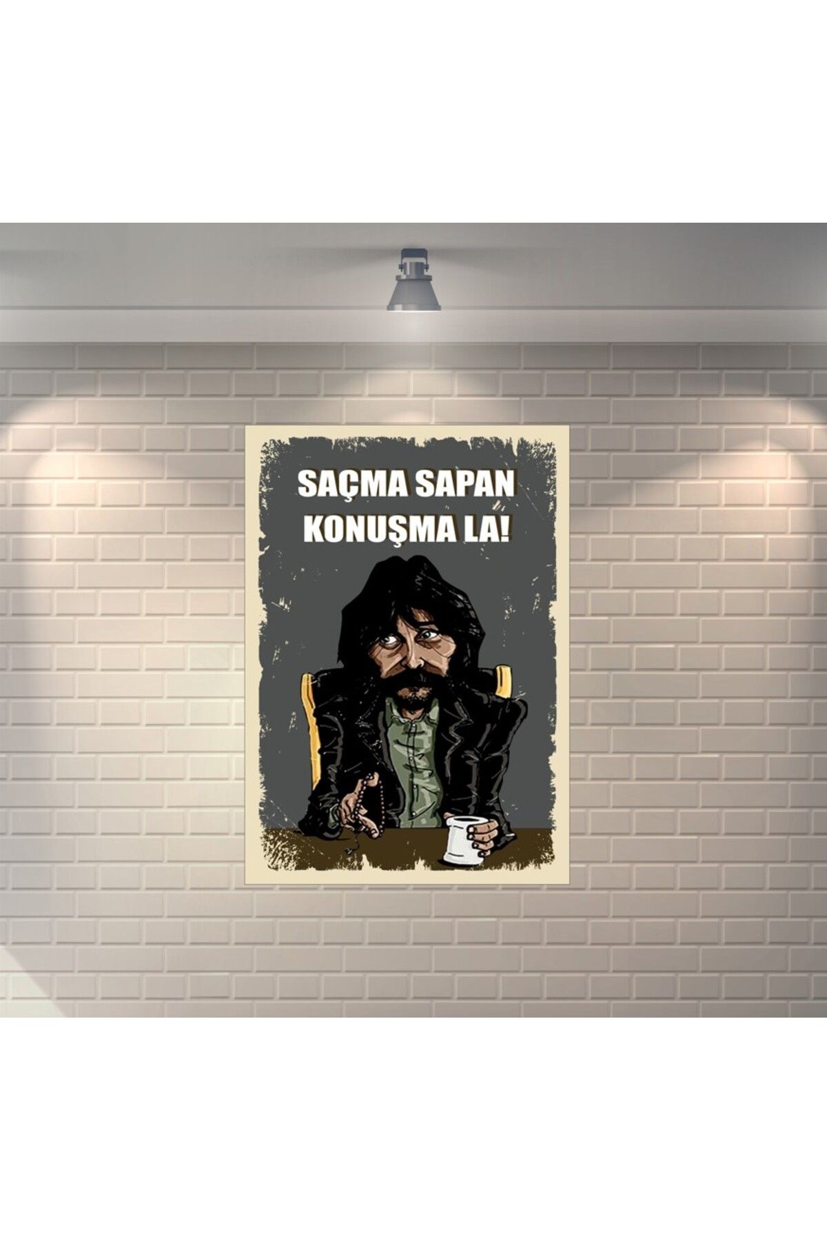 BBO REKLAM Behzat Ç. Retro Ahşap Poster