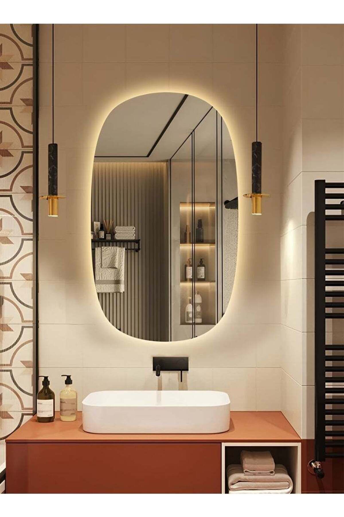 Taimi-LED Bathroom Mirror with Smart Touch Control Vanity Mirror with 3 Adjustable Temperatures 80x60cm 7