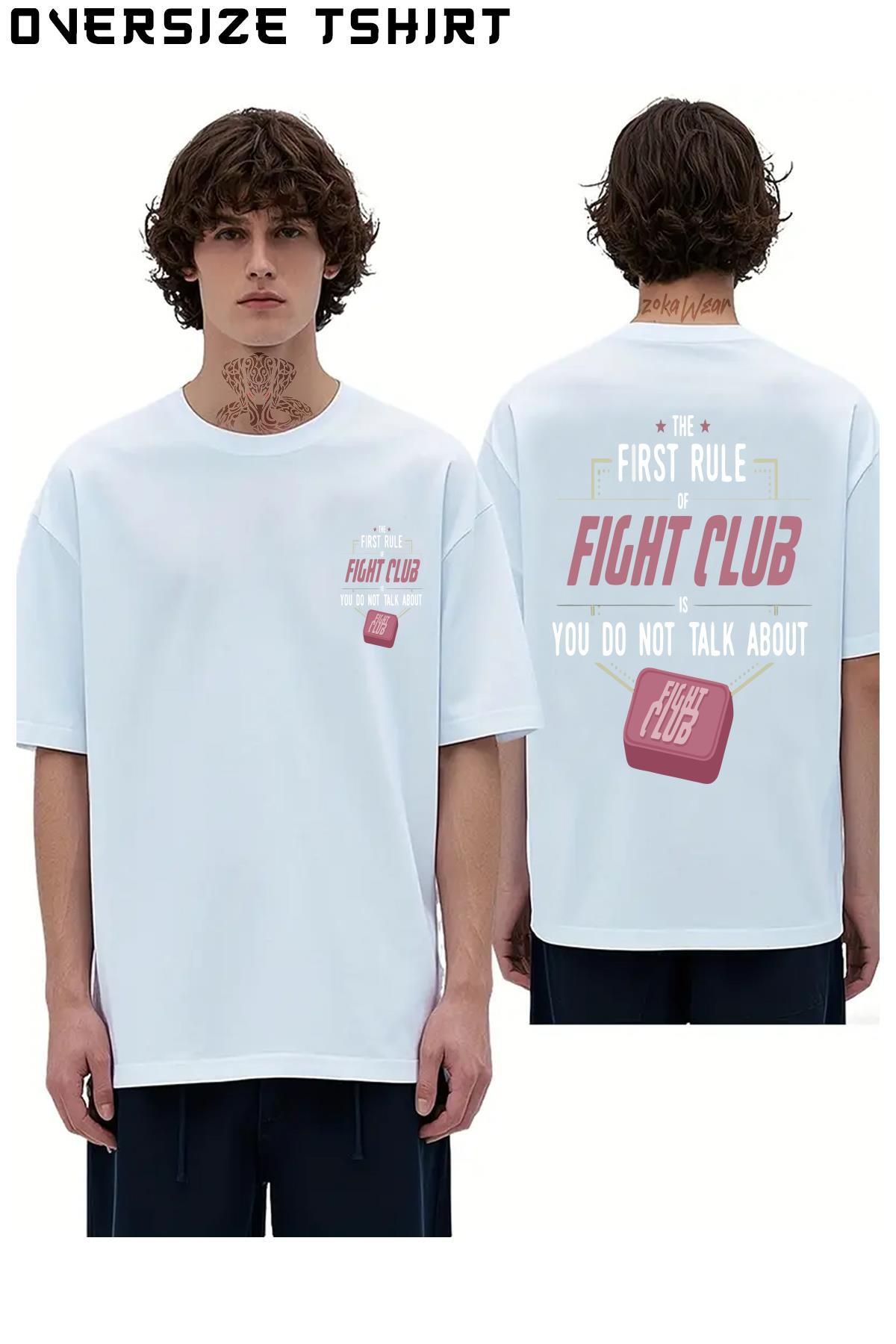ZOKAWEAR Soap-V2-Film-Dövüş-Kulübü-Fight-Club Sırt Baskılı Oversize Tişört