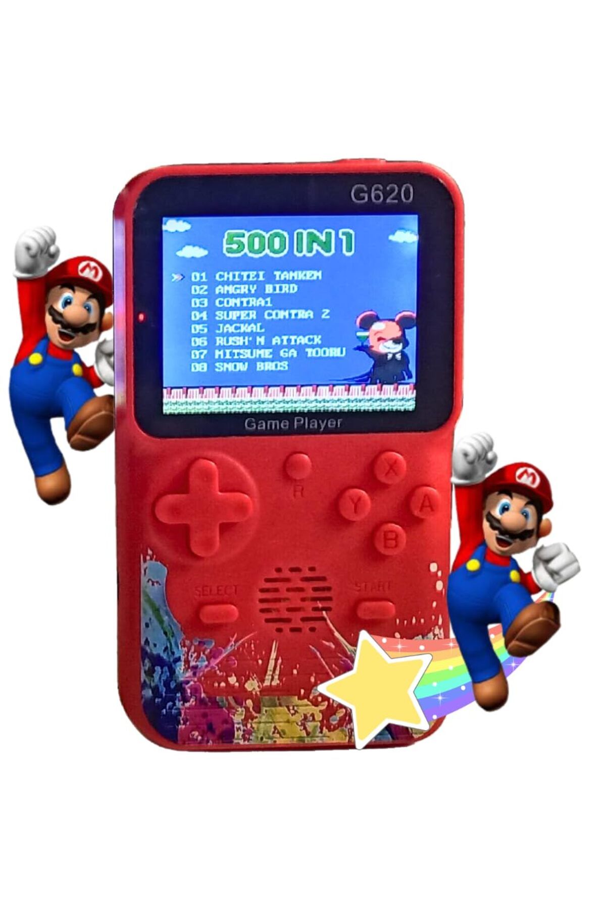 WOTOBE G620 500 Dahili Oyunlu TV Çıkışlı Mini El Konsolu