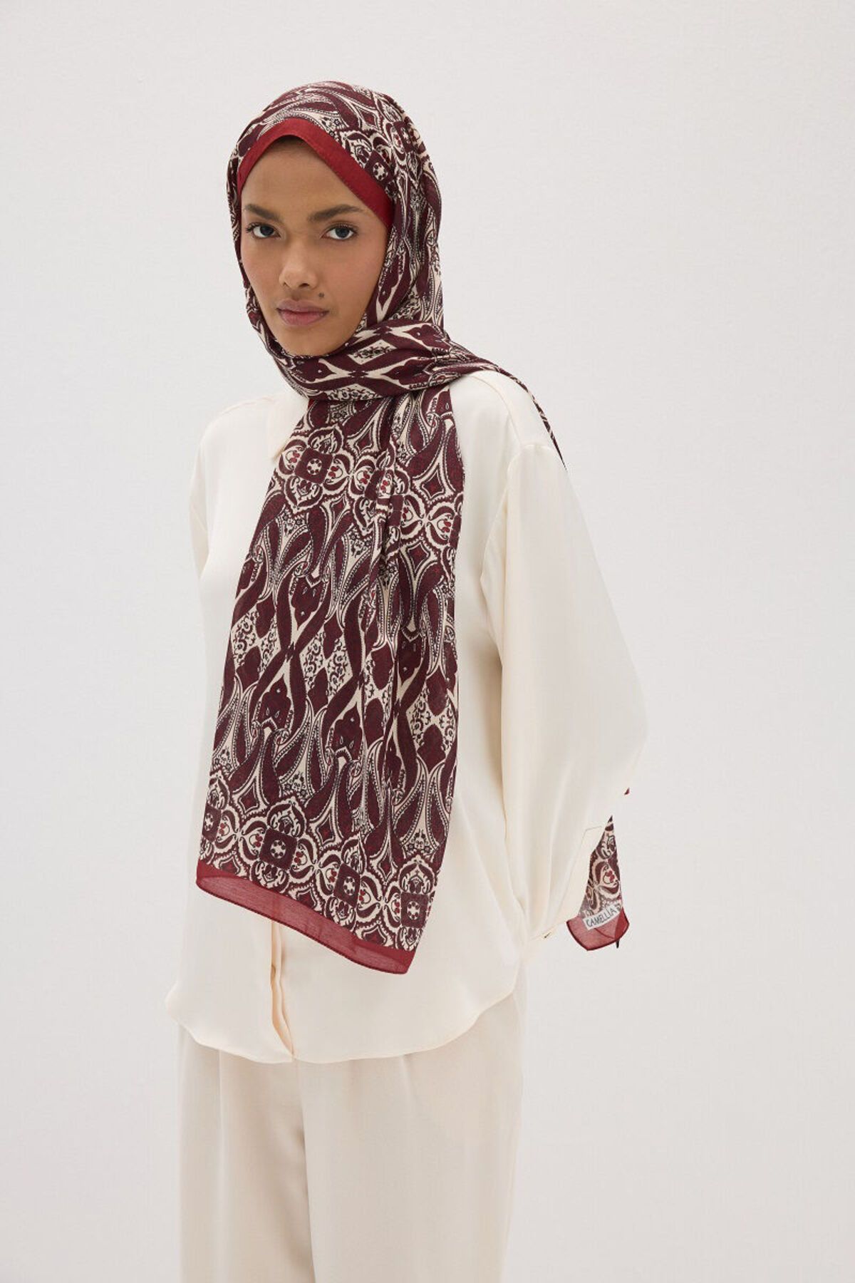 MODA Softtime Flare Desen Bordo