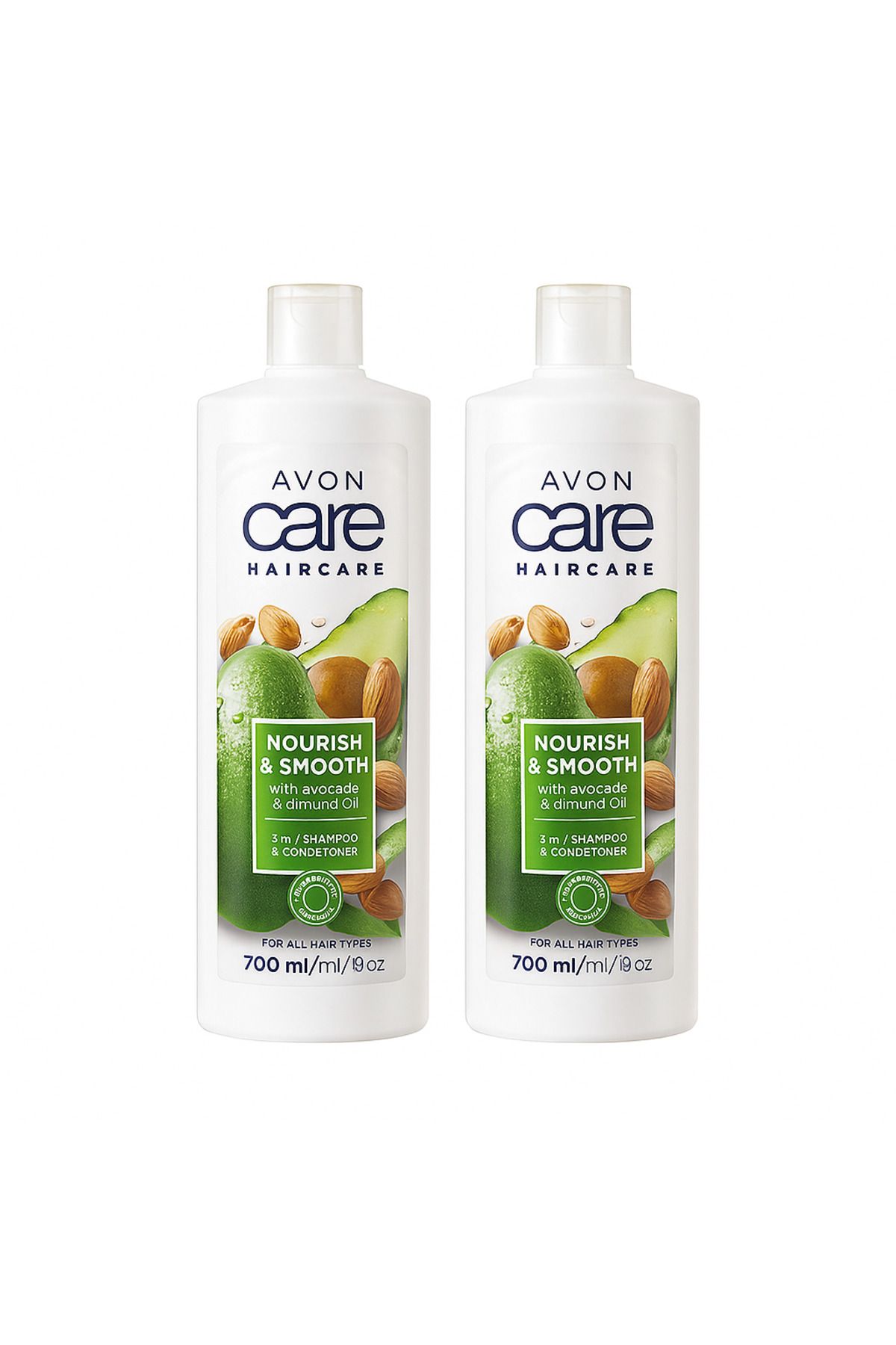 AVON-Care Nourish & Smooth 2 in 1 Shampoo & Conditioner 700Ml (Pack of 2) 1
