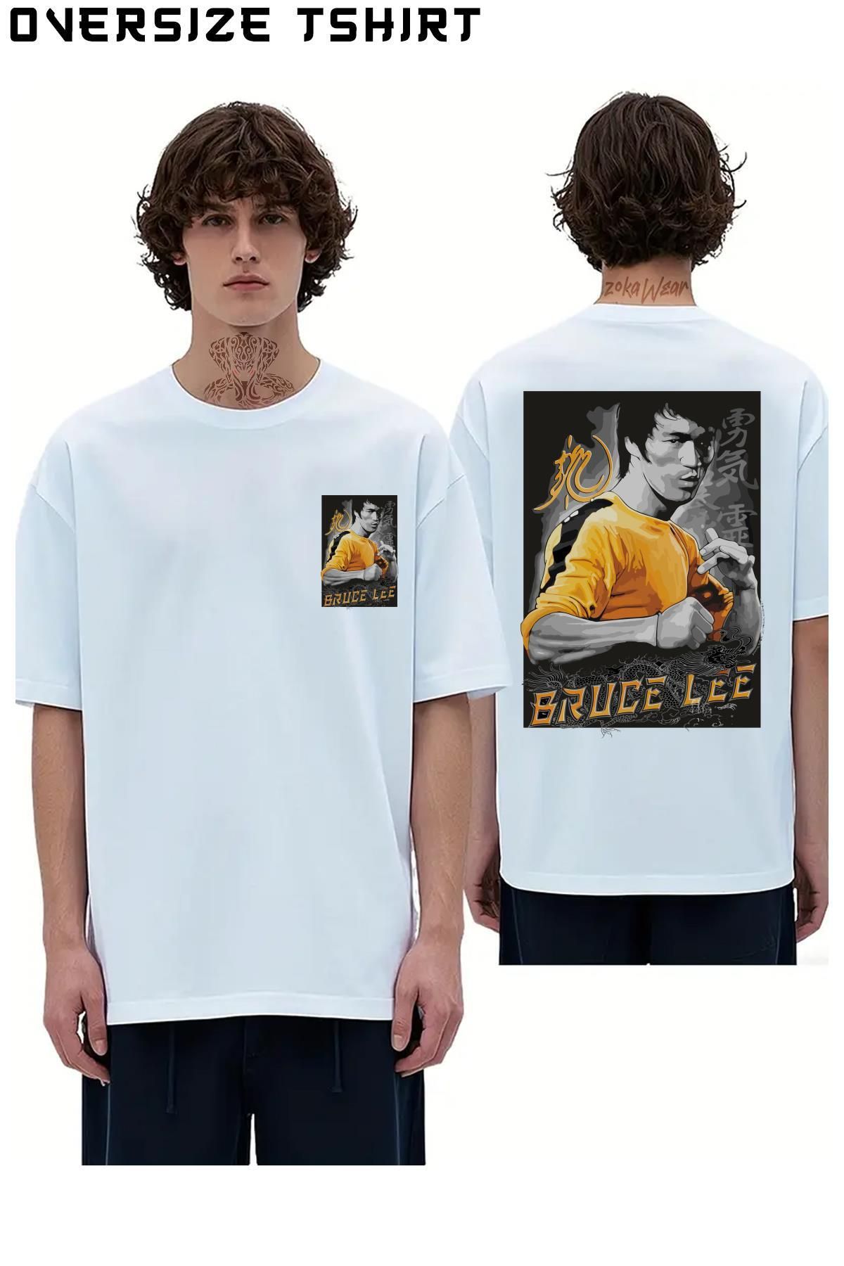 ZOKAWEAR Tracksuit-Bruce-Lee Sırt Baskılı Oversize Tişört