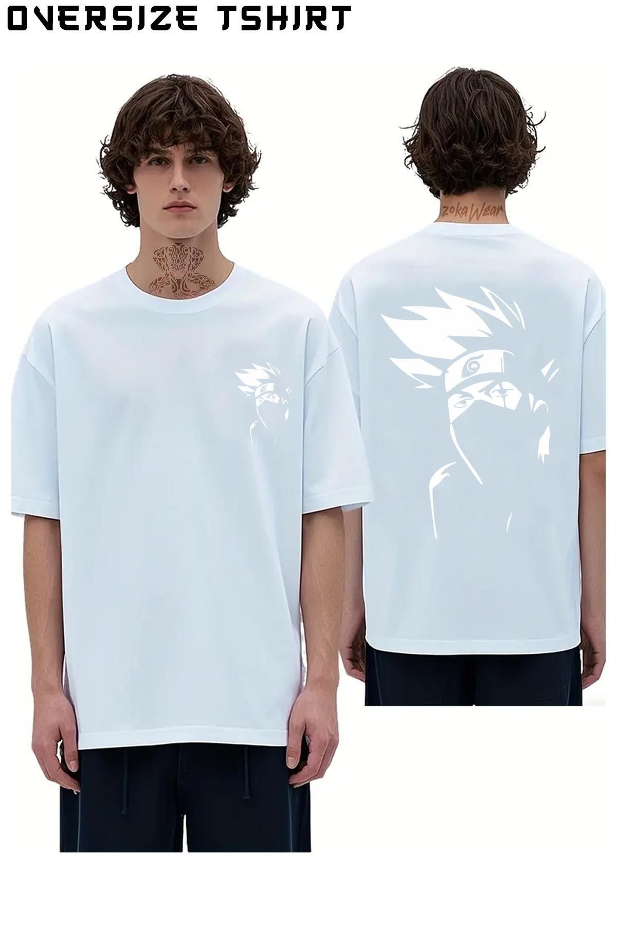 ZOKAWEAR Naruto-Manga-Naruto-Uzumaki-v2 Sırt Baskılı Oversize Tişört