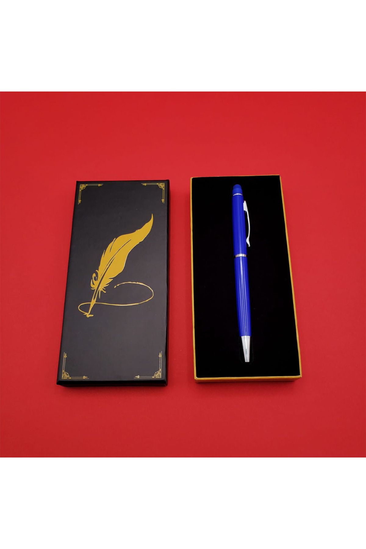 Paxoria Kutulu Mavi Touchpen Tükenmez Kalem