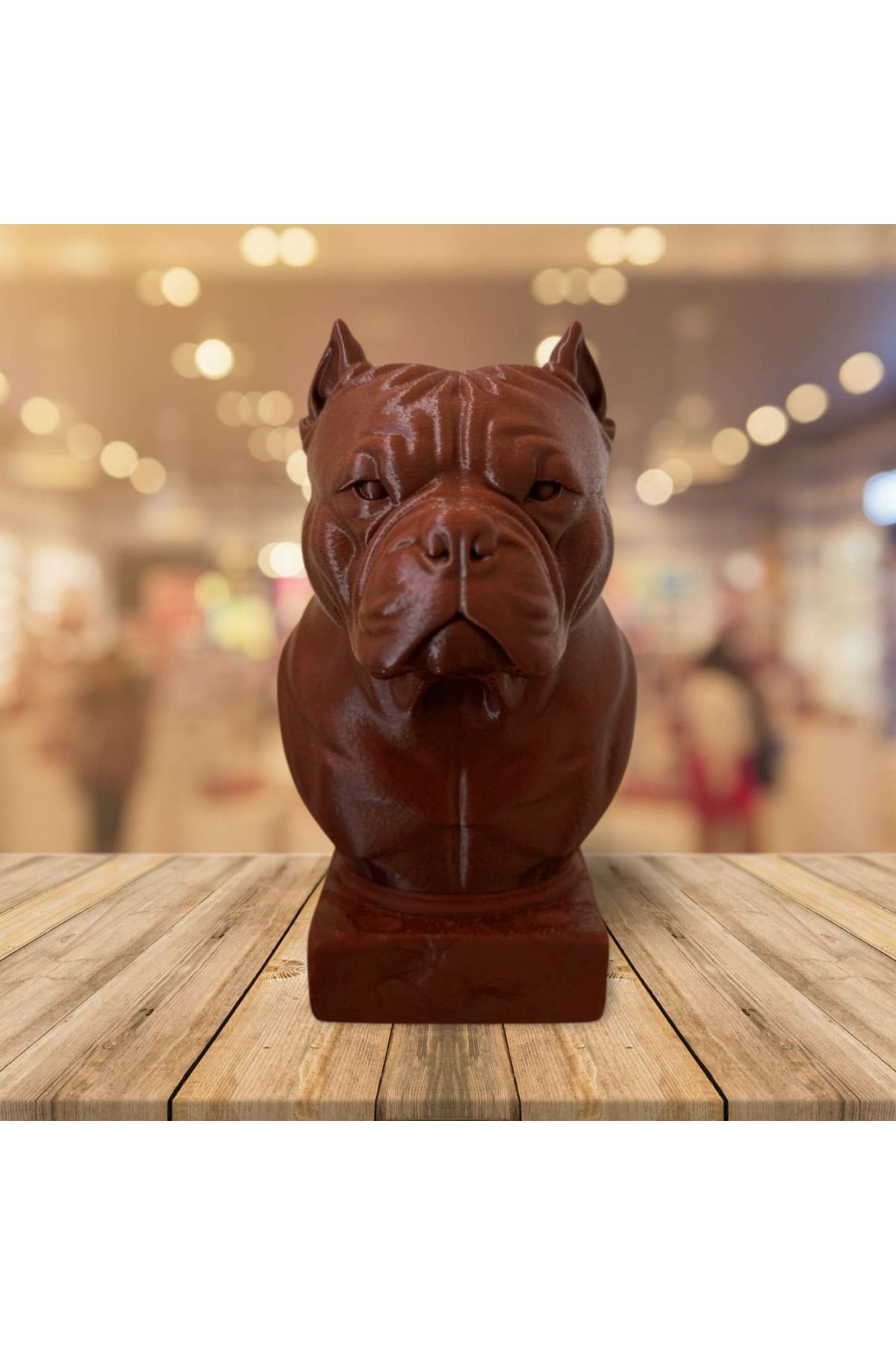 BatuBilge3d Dekoratif Amerikan Bully Köpek Büstü