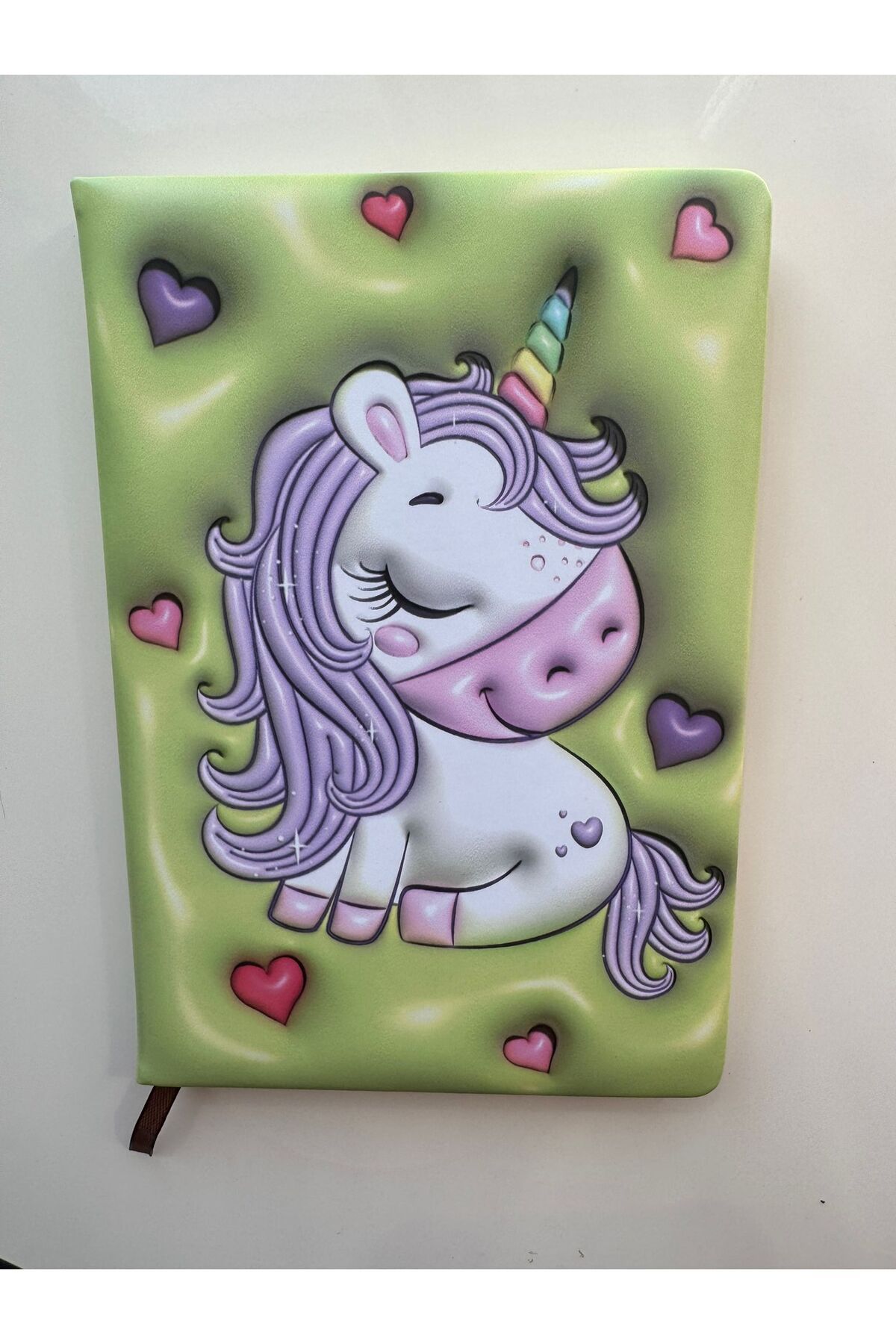 PARLAK EVREN RENKLİ KALP DEFTER