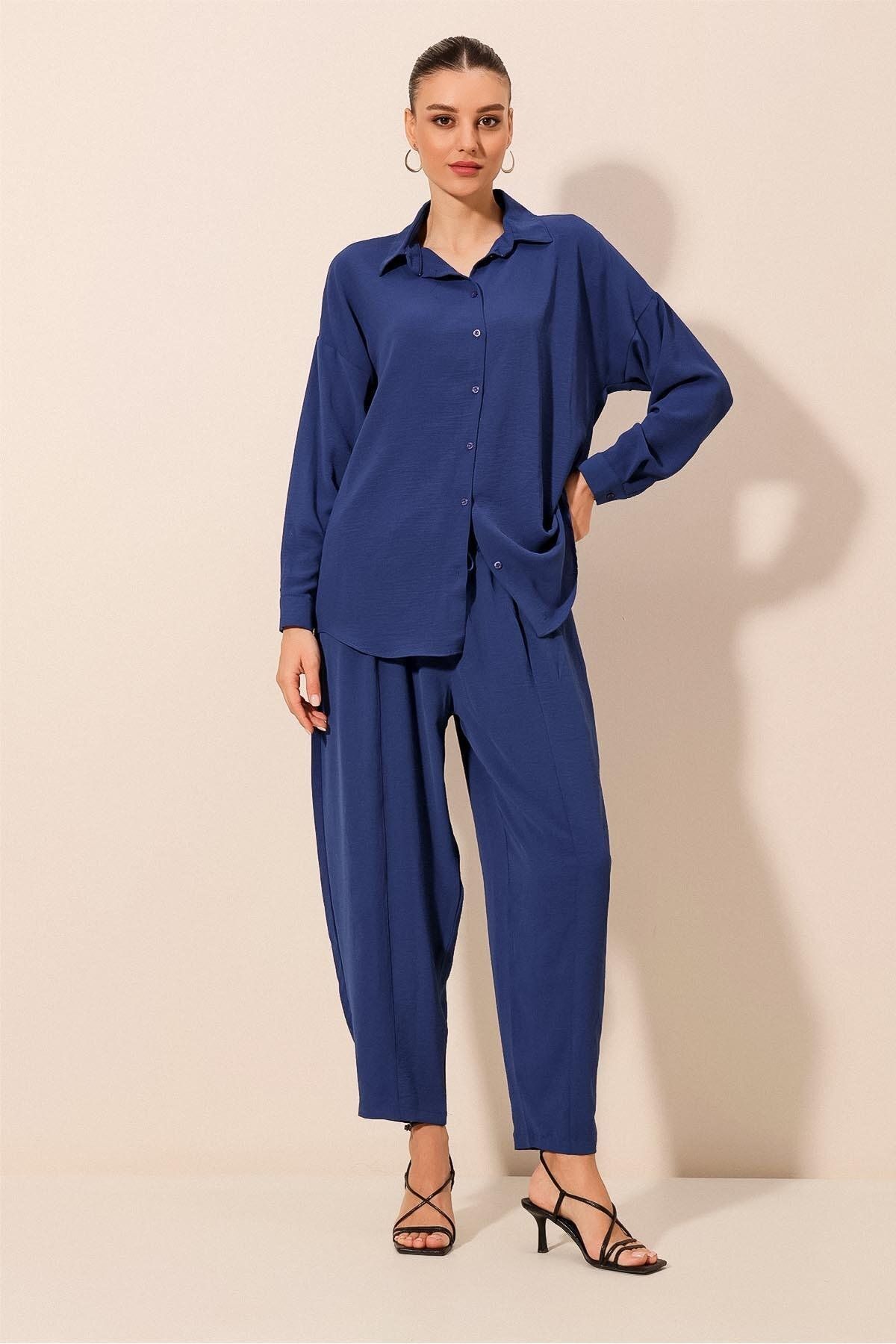 MODAMAİSA Oversize İkili Takım - Saks
