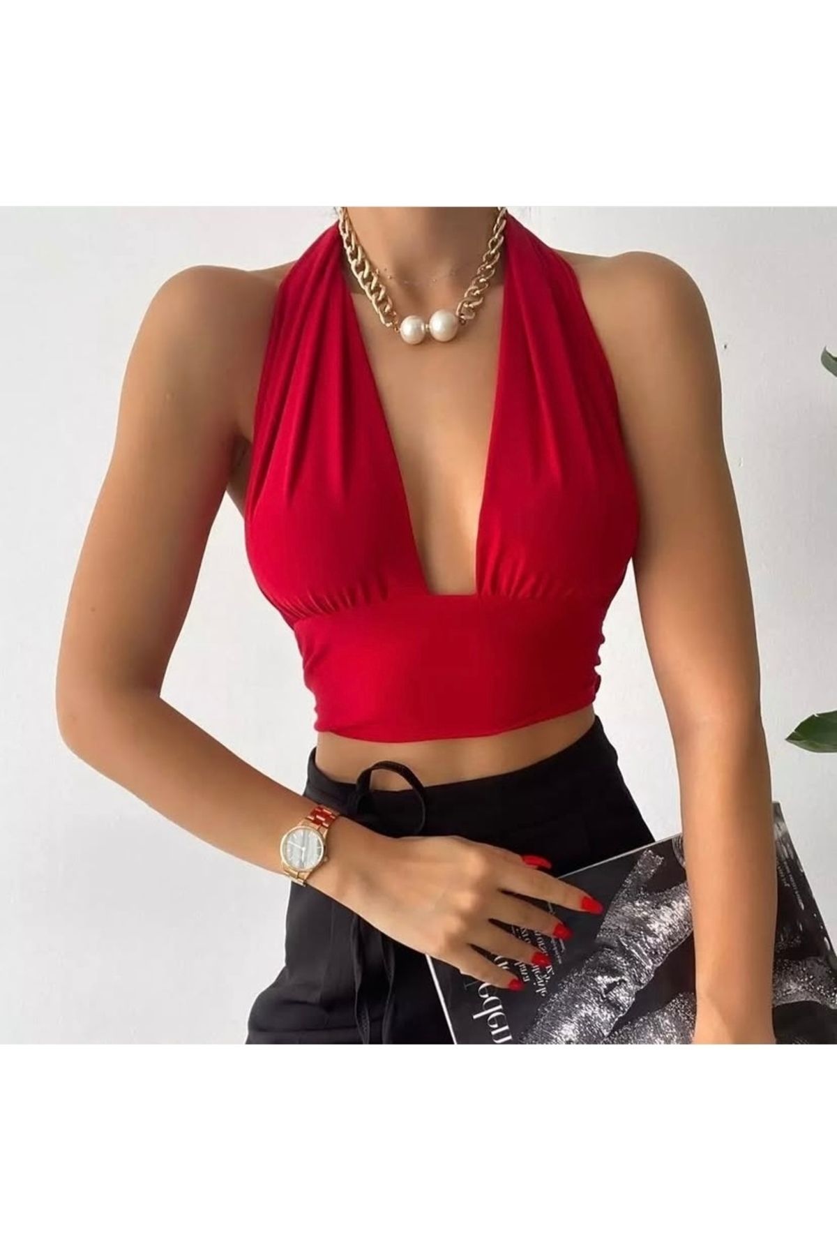 ayday butik Boyundan bağlamalı büstiyer