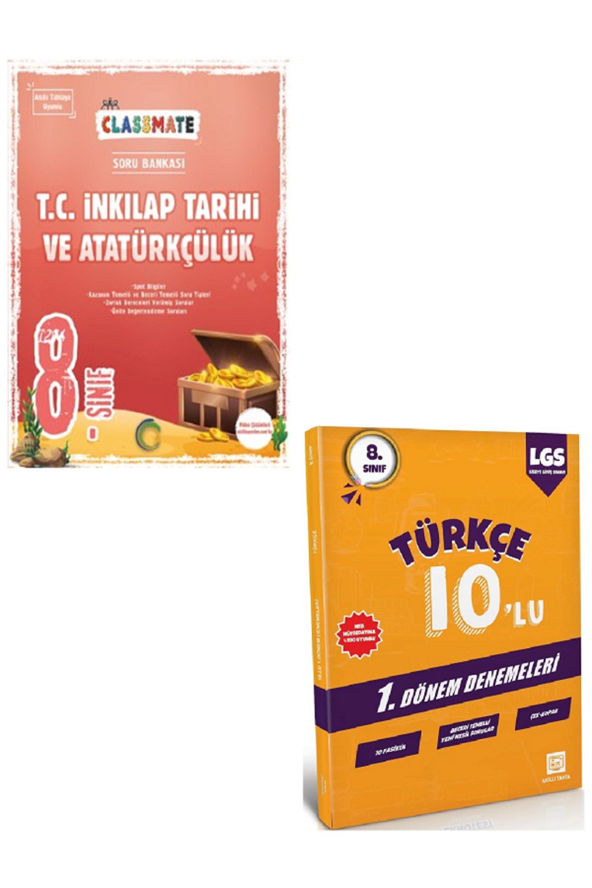 Efsane Yayınları 8.Sınıf Okyanus Classmate İnkılap Tarihi Soru Bankası / 10'Lu Türkçe Deneme HEDİYE - 2 KİTAP